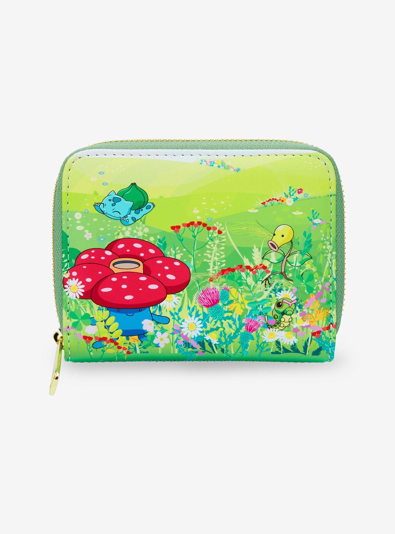 Loungefly Pokémon Grass Type Scene Small Zip Wallet - BoxLunch Exclusive, , hi-res