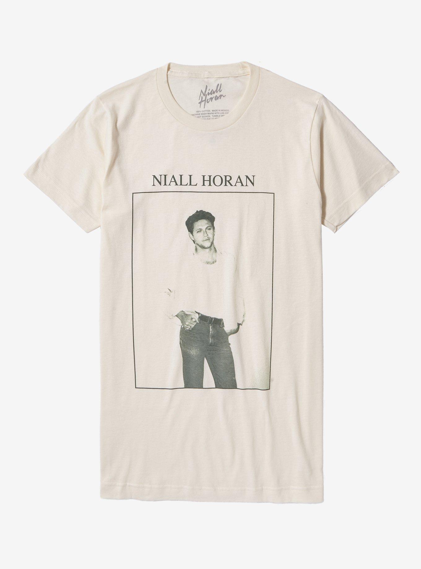 Niall Horan Portrait Boyfriend Fit Girls T-Shirt, CREAM, hi-res