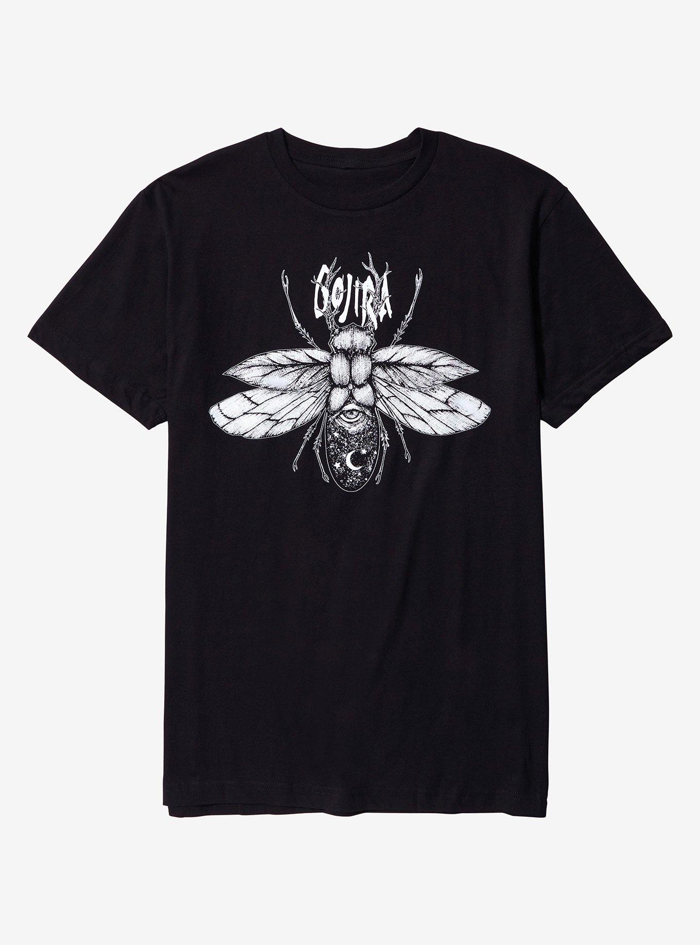 Gojira Cosmic Scarab Boyfriend Fit Girls T-Shirt, BLACK, hi-res