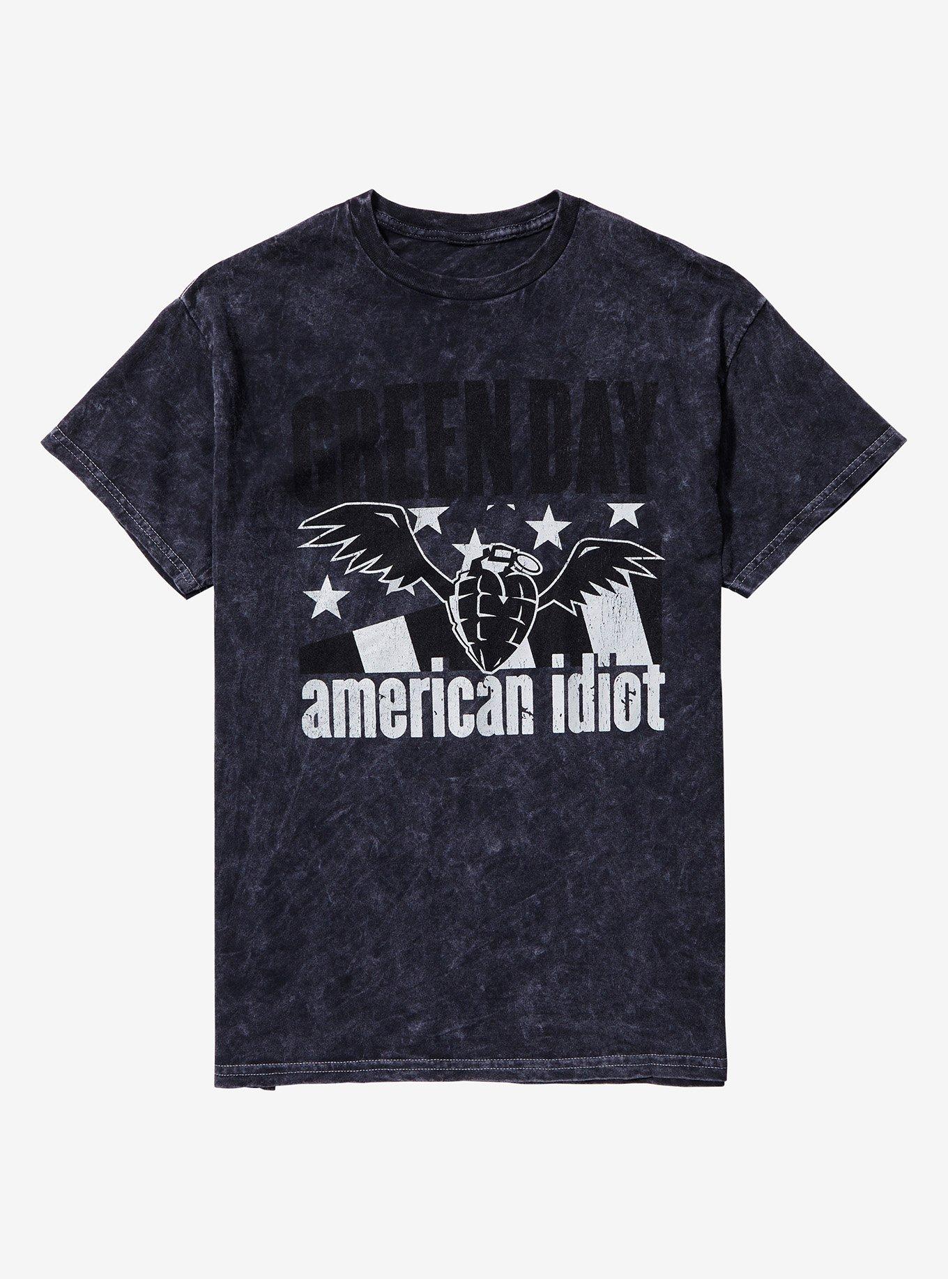 Green Day American Idiot Winged Grenade Boyfriend Fit Girls T-Shirt, , hi-res