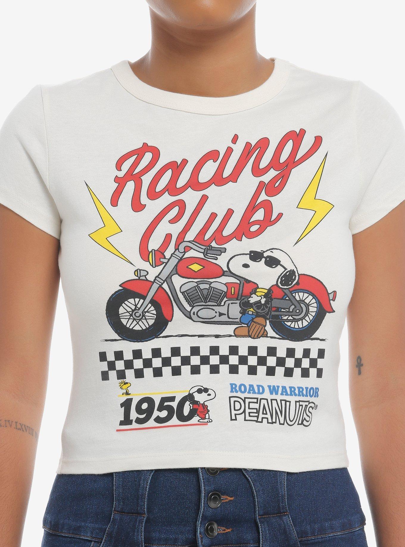 Peanuts Snoopy Racing Girls Baby T-Shirt