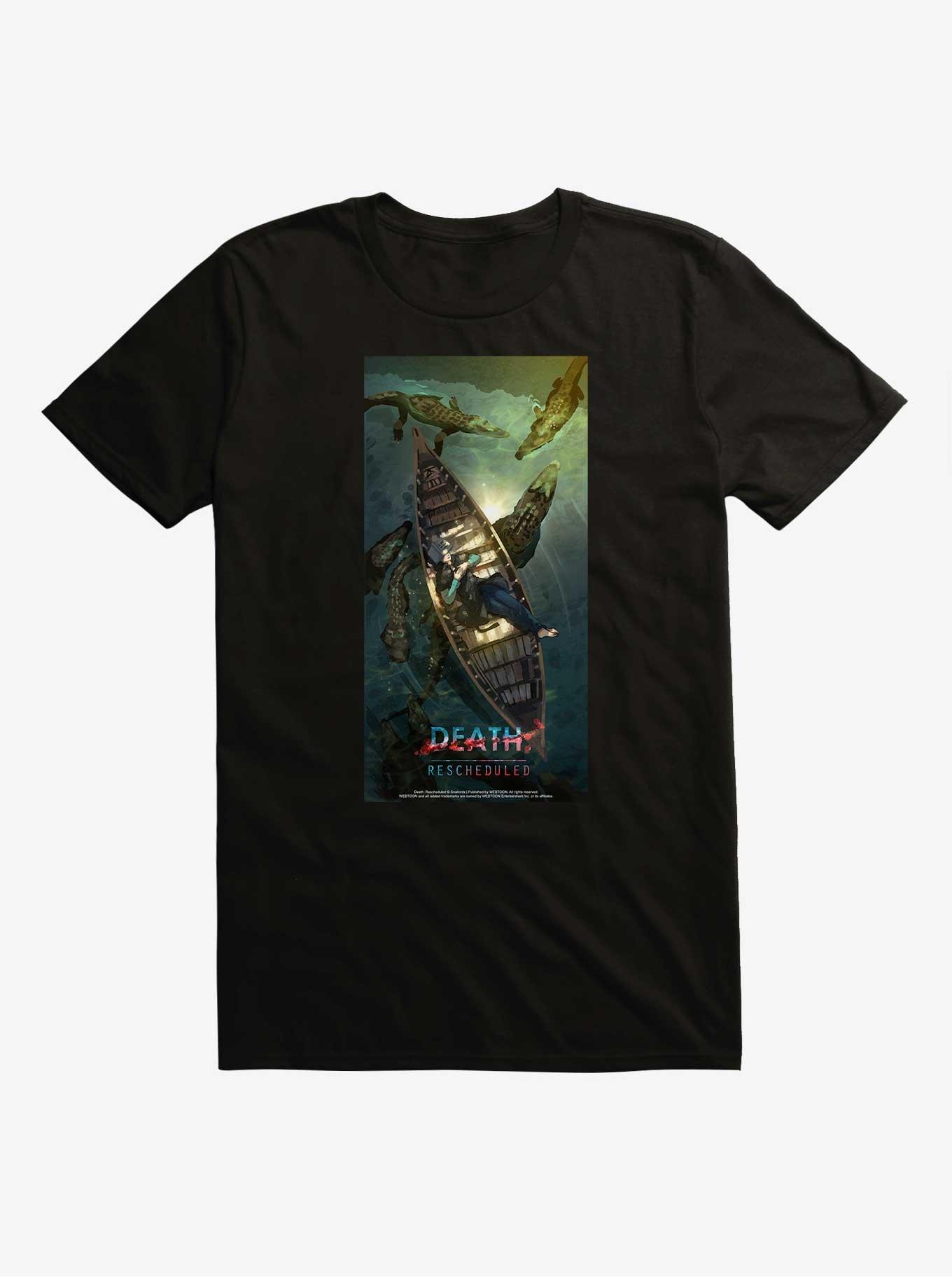 Death: Rescheduled Poster T-Shirt, BLACK, hi-res