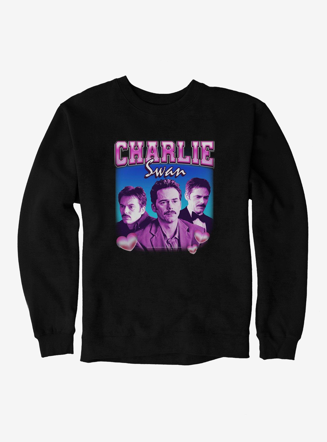 Twilight Charlie Swan Retro Style Portrait Sweatshirt