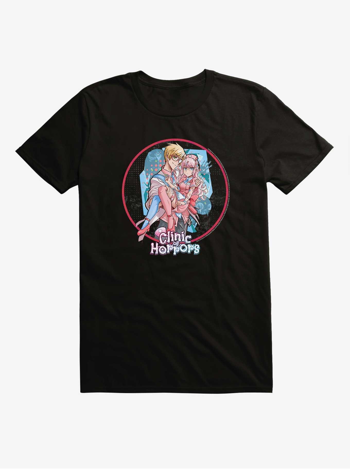 Clinic Of Horrors Bianca & Dr. Charlie T-Shirt, BLACK, hi-res