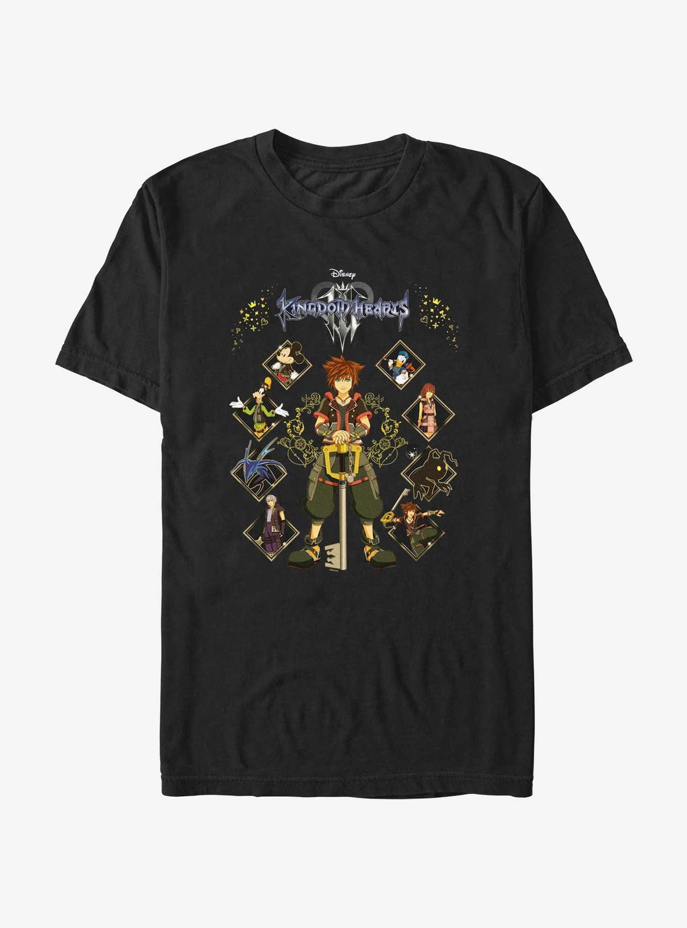 Disney Kingdom Hearts Full Hearted T-Shirt, BLACK, hi-res