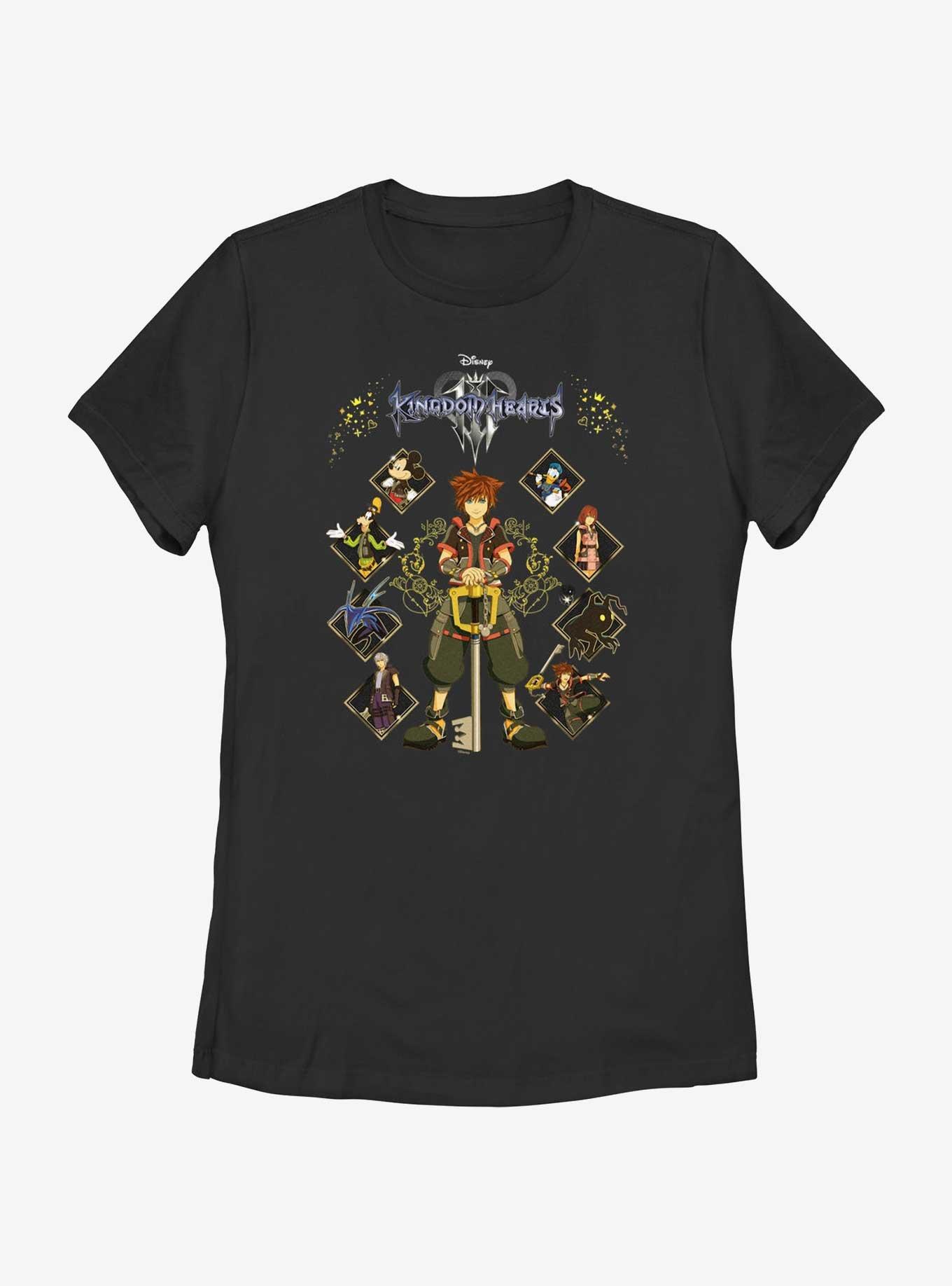 Disney Kingdom Hearts Full Hearted Womens T-Shirt, BLACK, hi-res