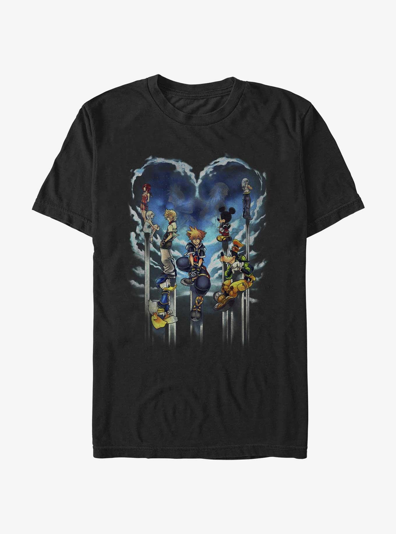 Disney Kingdom Hearts Clouded Horizon T-Shirt, BLACK, hi-res