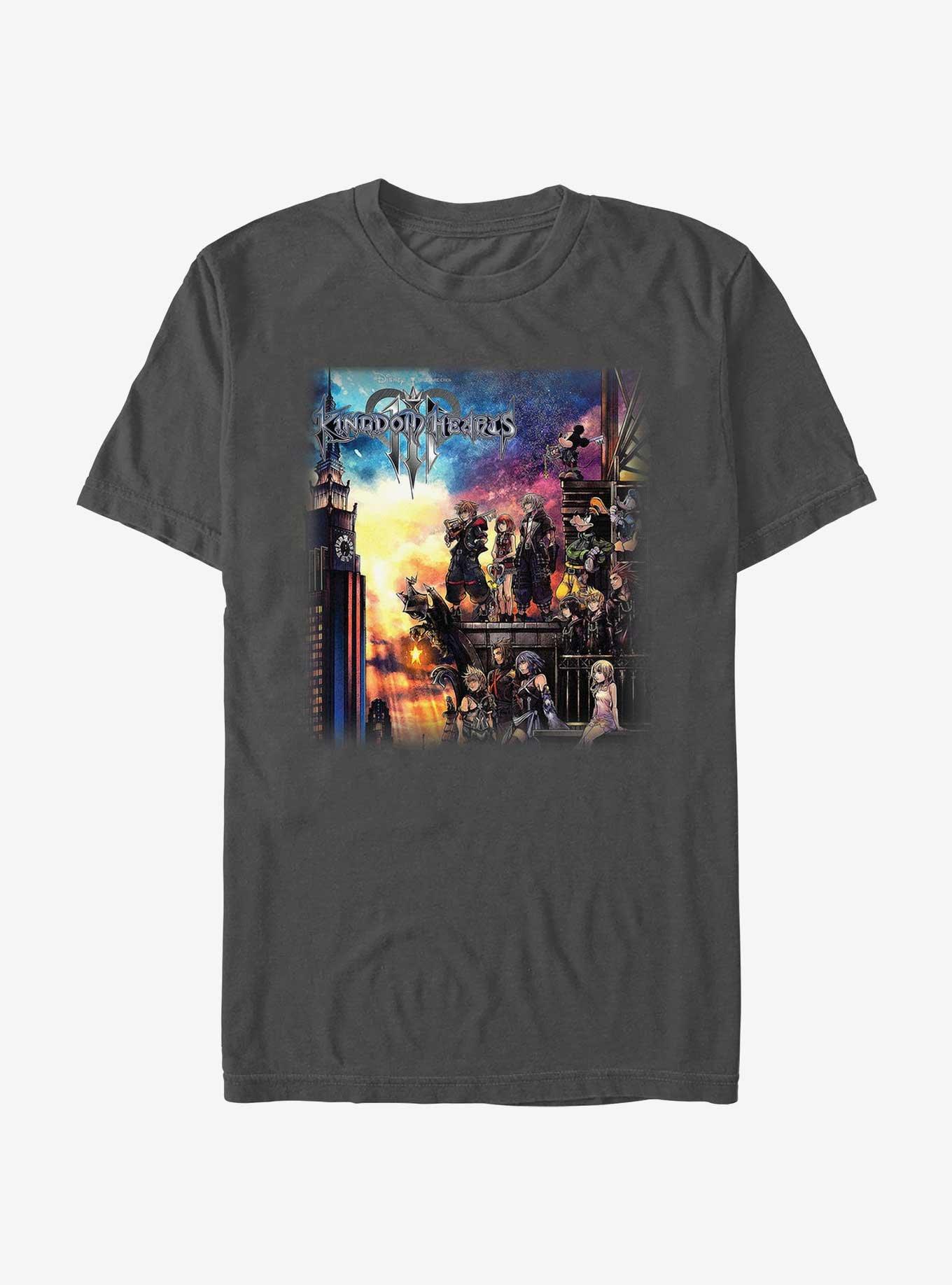 Disney Kingdom Hearts Cover T-Shirt, CHARCOAL, hi-res