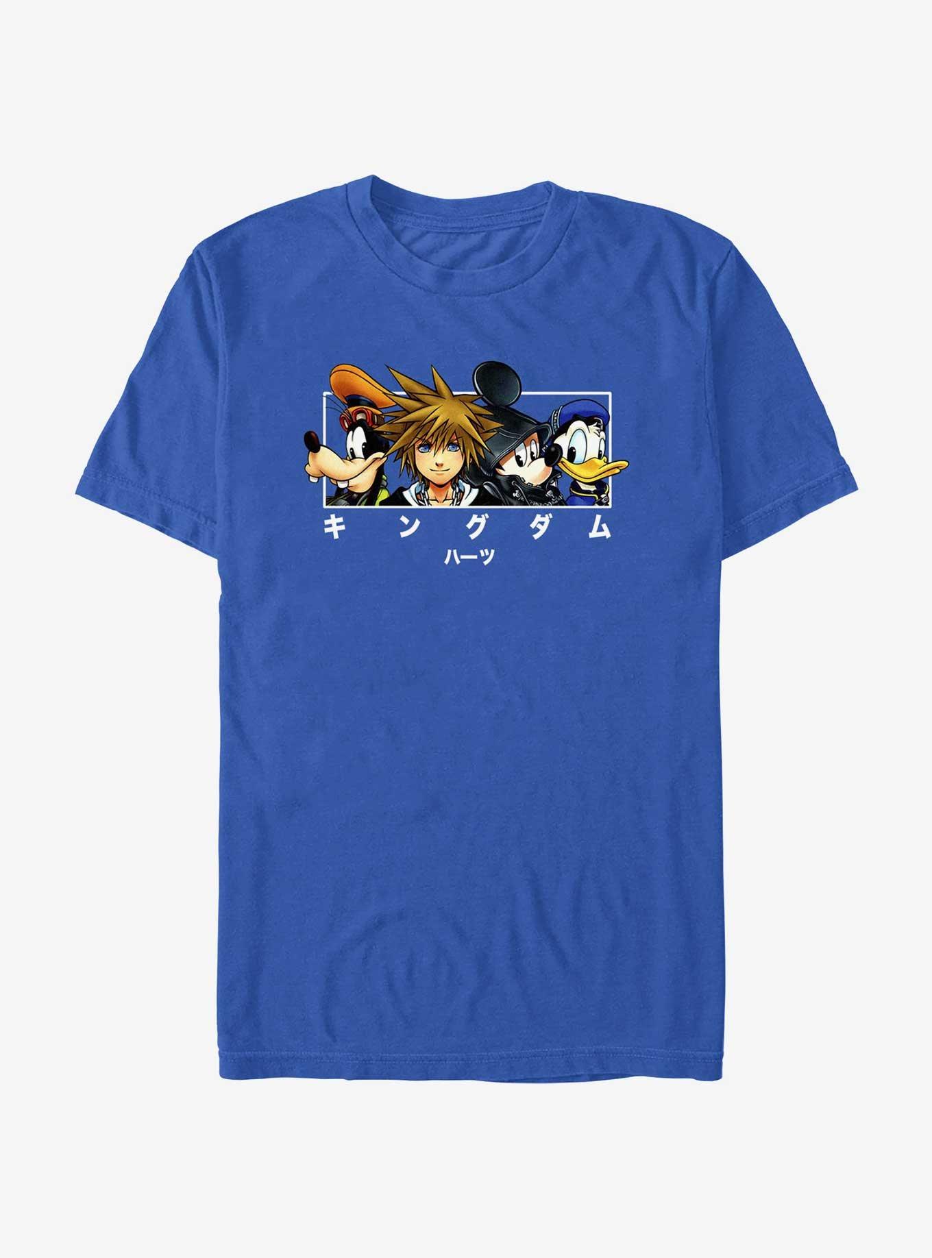 Disney Kingdom Hearts Simple Box T-Shirt, ROYAL, hi-res