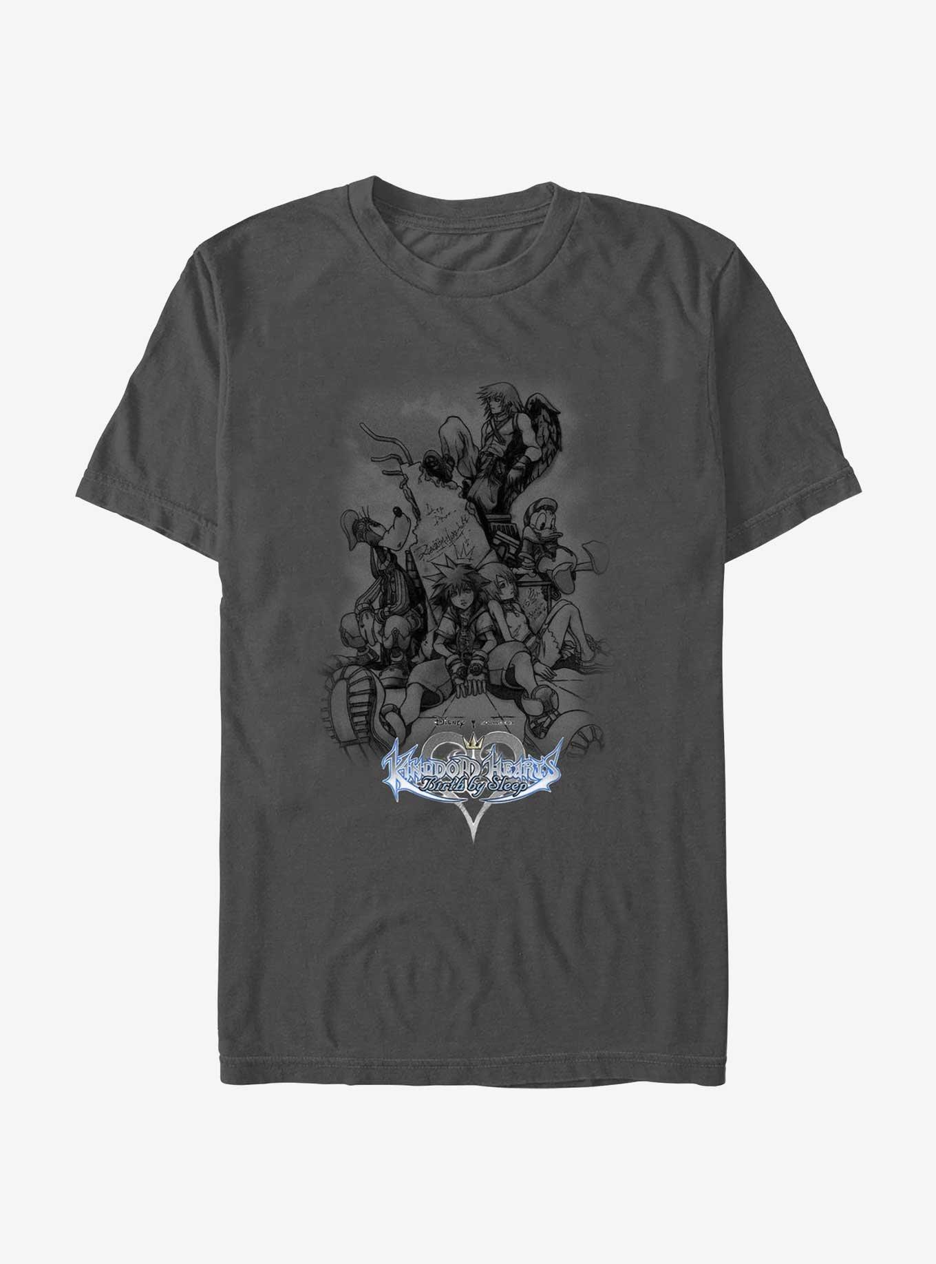 Disney Kingdom Hearts Dark Hearted T-Shirt, CHARCOAL, hi-res