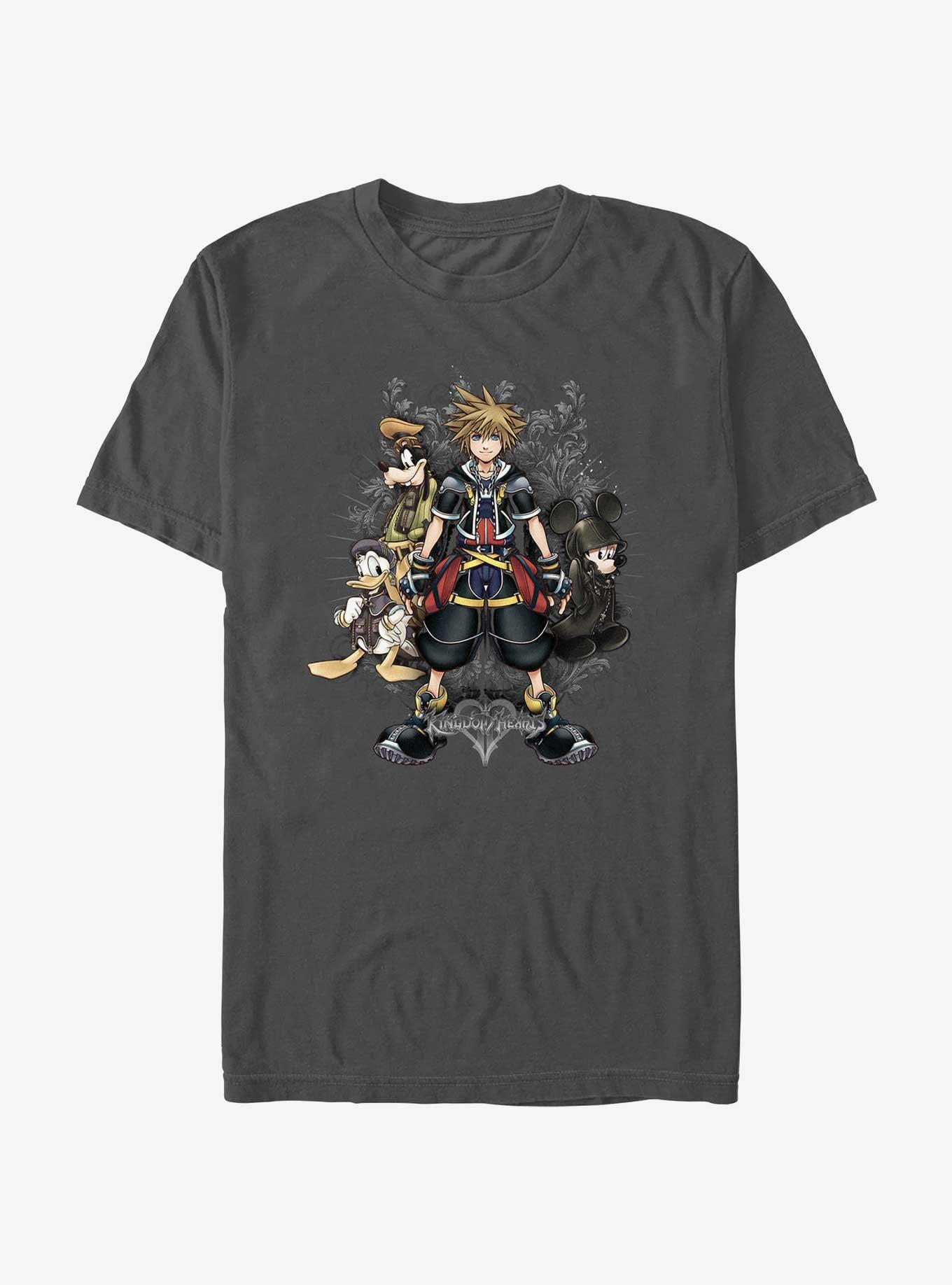 Disney Kingdom Hearts Filigree Special T-Shirt, CHARCOAL, hi-res