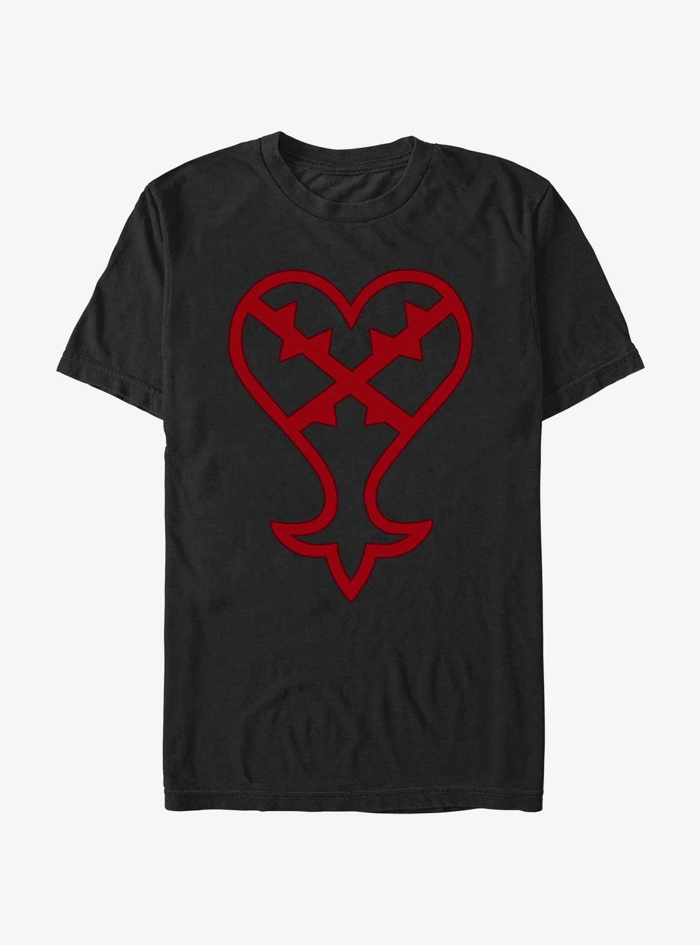 Disney Kingdom Hearts Heartless Center T-Shirt, BLACK, hi-res