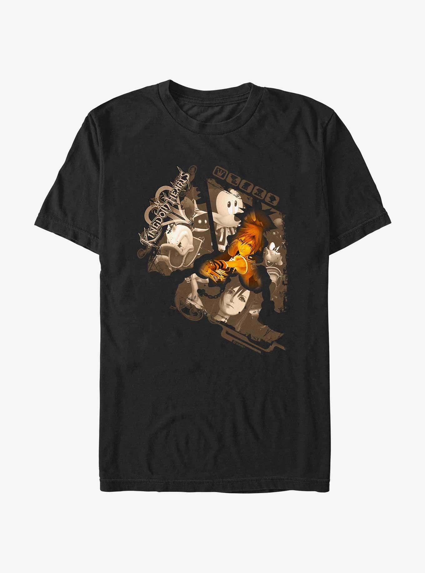 Disney Kingdom Hearts Sorauoette T-Shirt, BLACK, hi-res