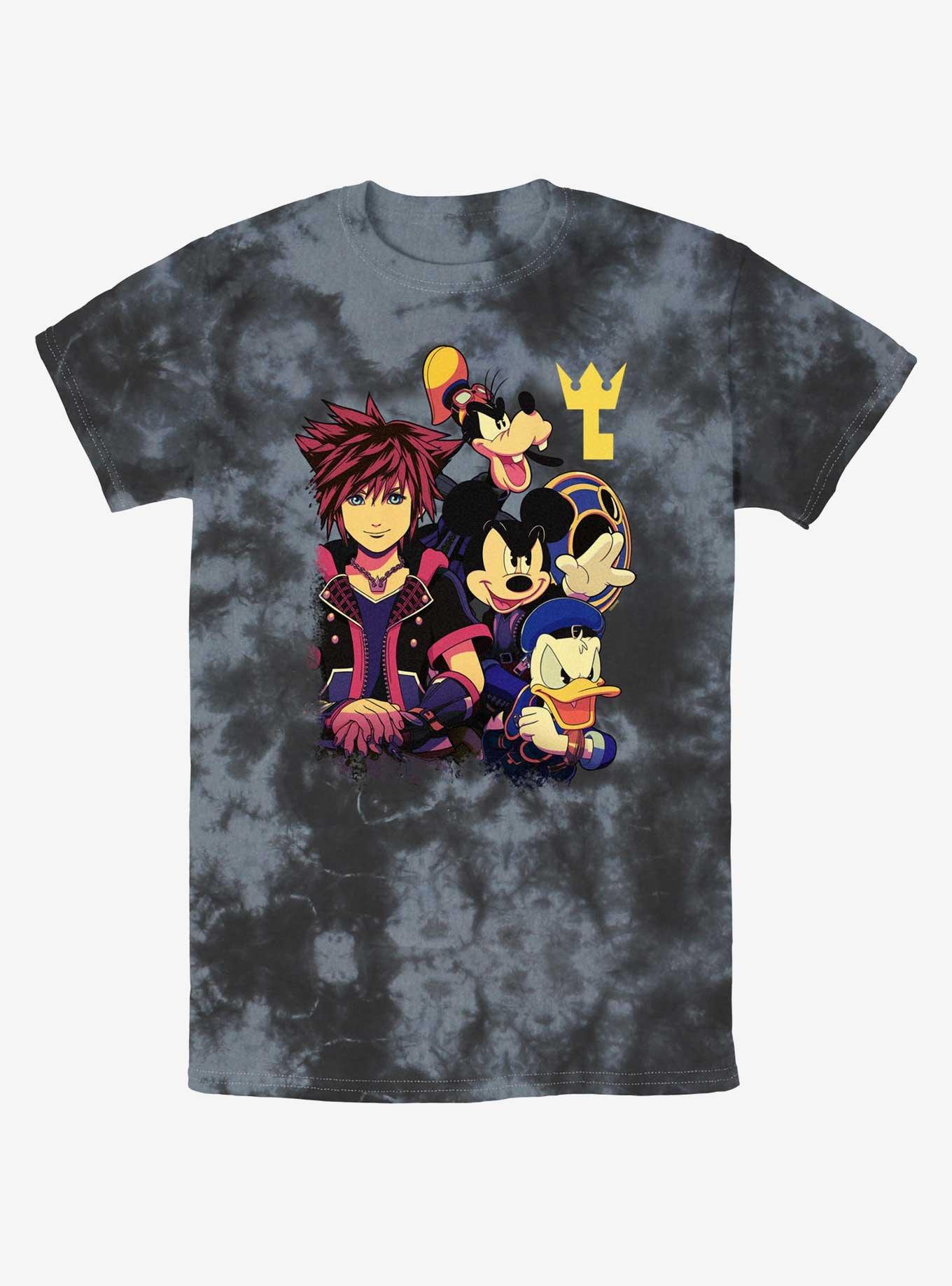 Disney Kingdom Hearts Sora's Team Tie-Dye T-Shirt, BLKCHAR, hi-res