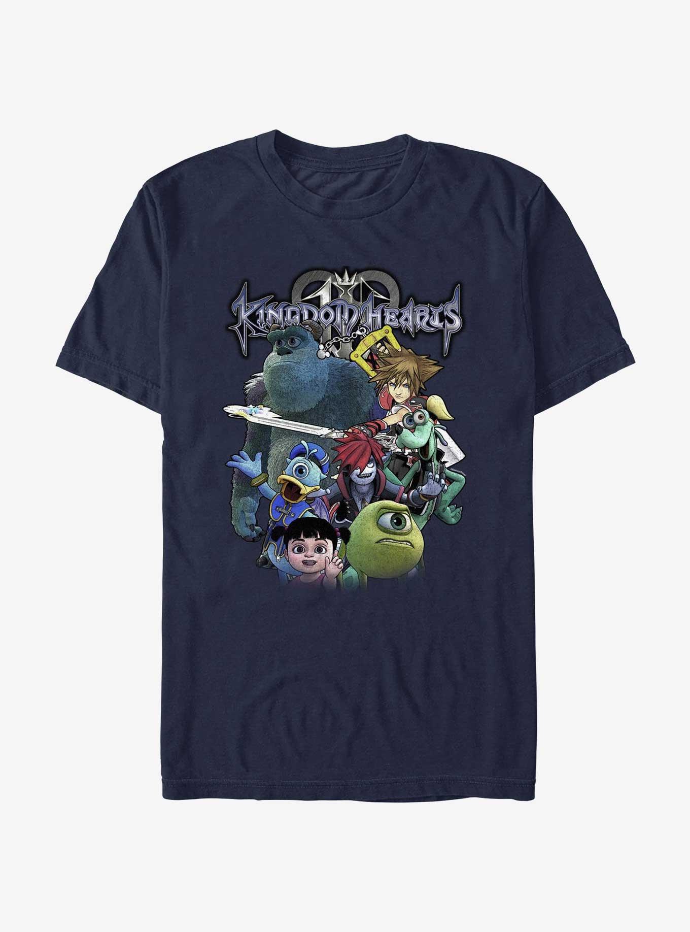 Disney Kingdom Hearts Monster Group T-Shirt, NAVY, hi-res