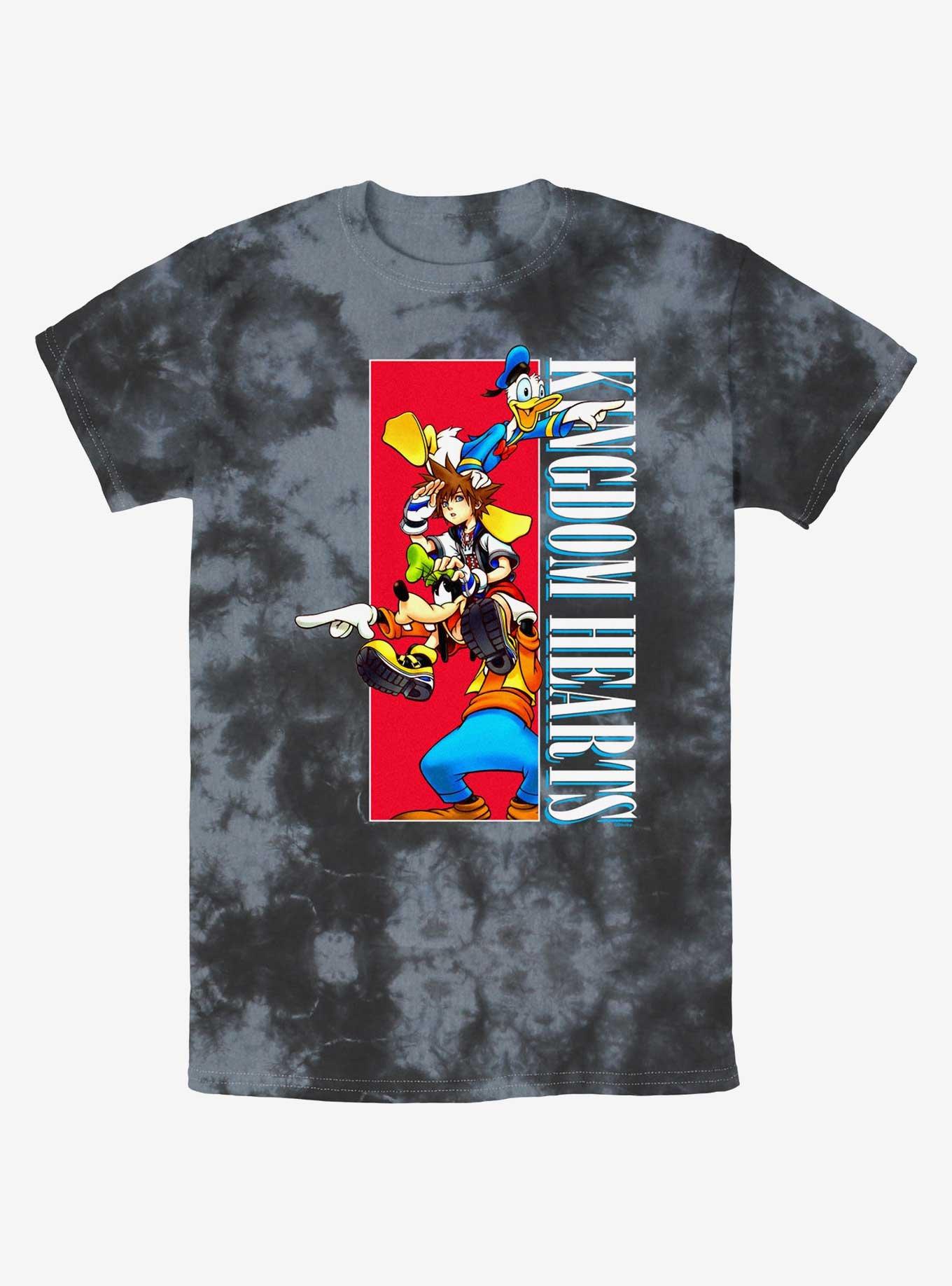 Disney Kingdom Hearts Group Box Tie-Dye T-Shirt, BLKCHAR, hi-res