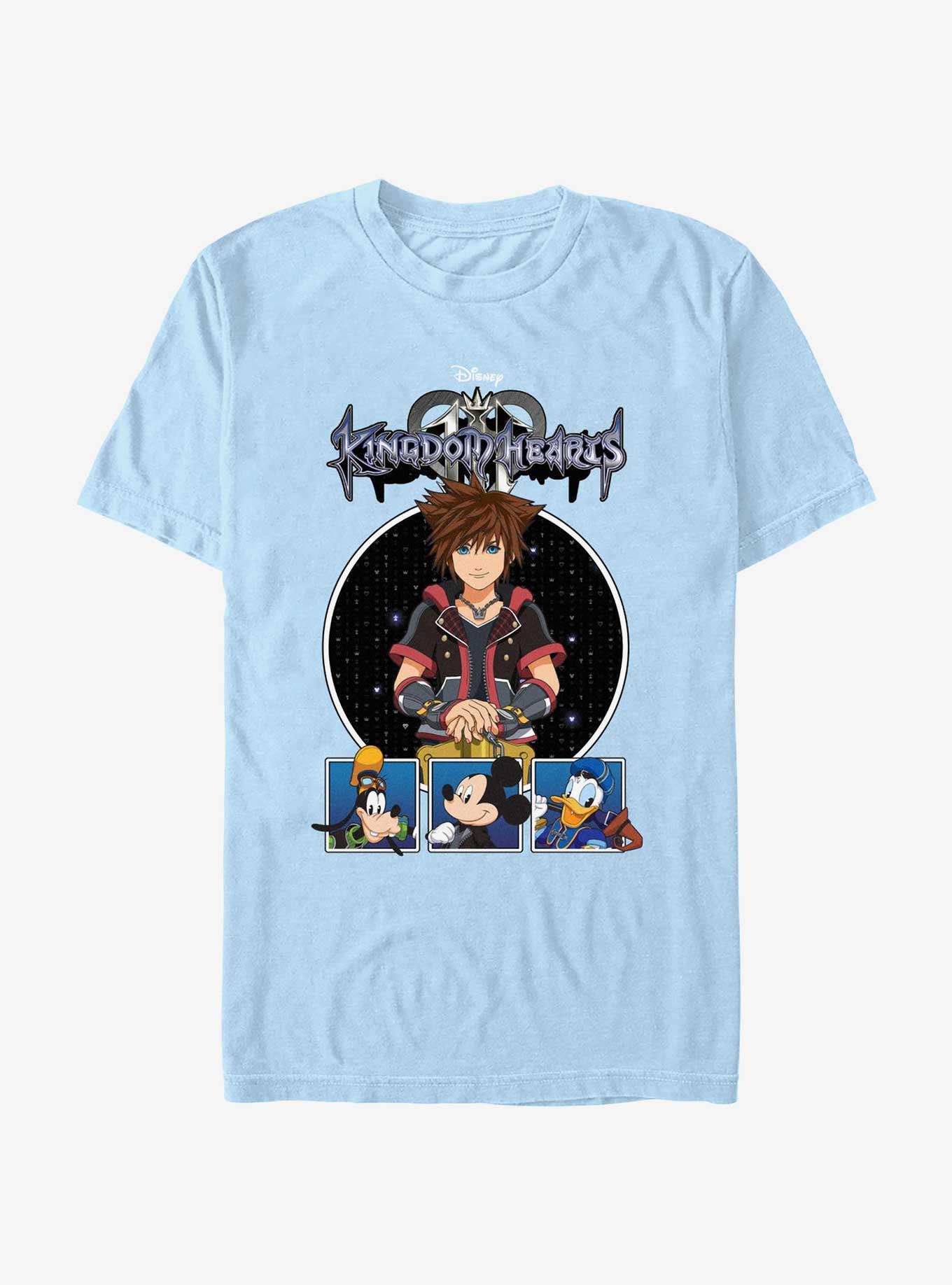 Disney Kingdom Hearts Paneled Up T-Shirt, LT BLUE, hi-res