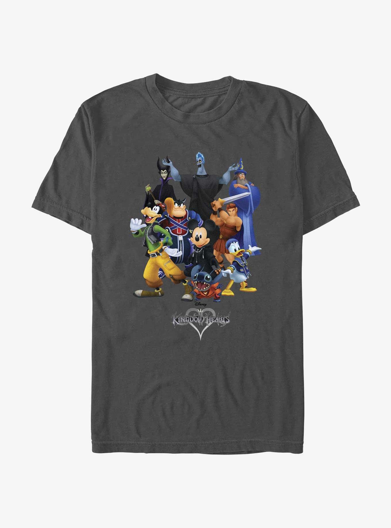 Disney Kingdom Hearts King Mash T-Shirt, CHARCOAL, hi-res