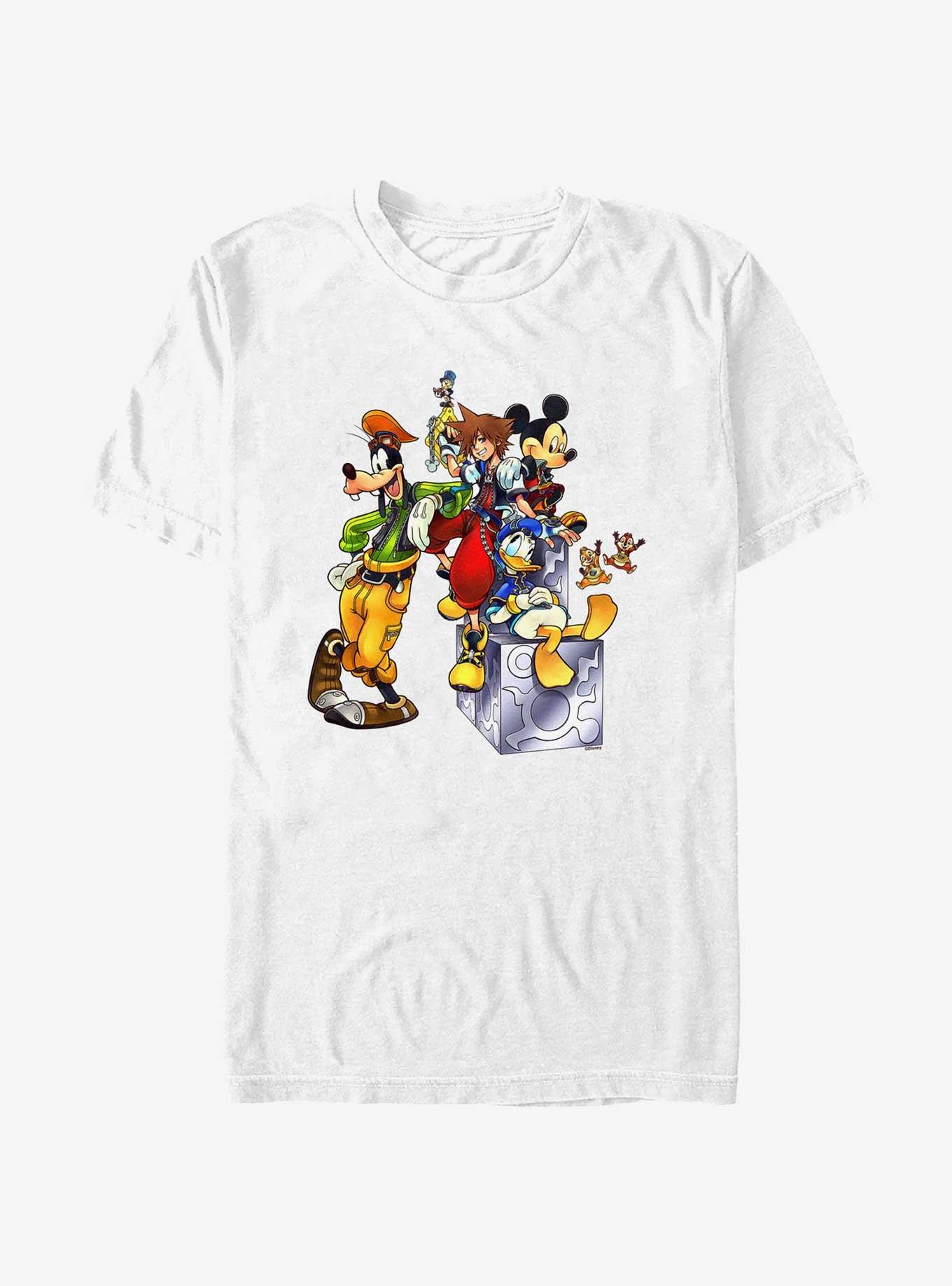 Disney Kingdom Hearts Group T-Shirt, WHITE, hi-res