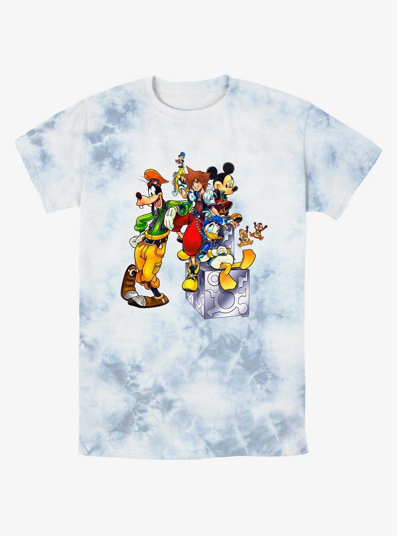 Disney Kingdom Hearts Group Tie-Dye T-Shirt, , hi-res