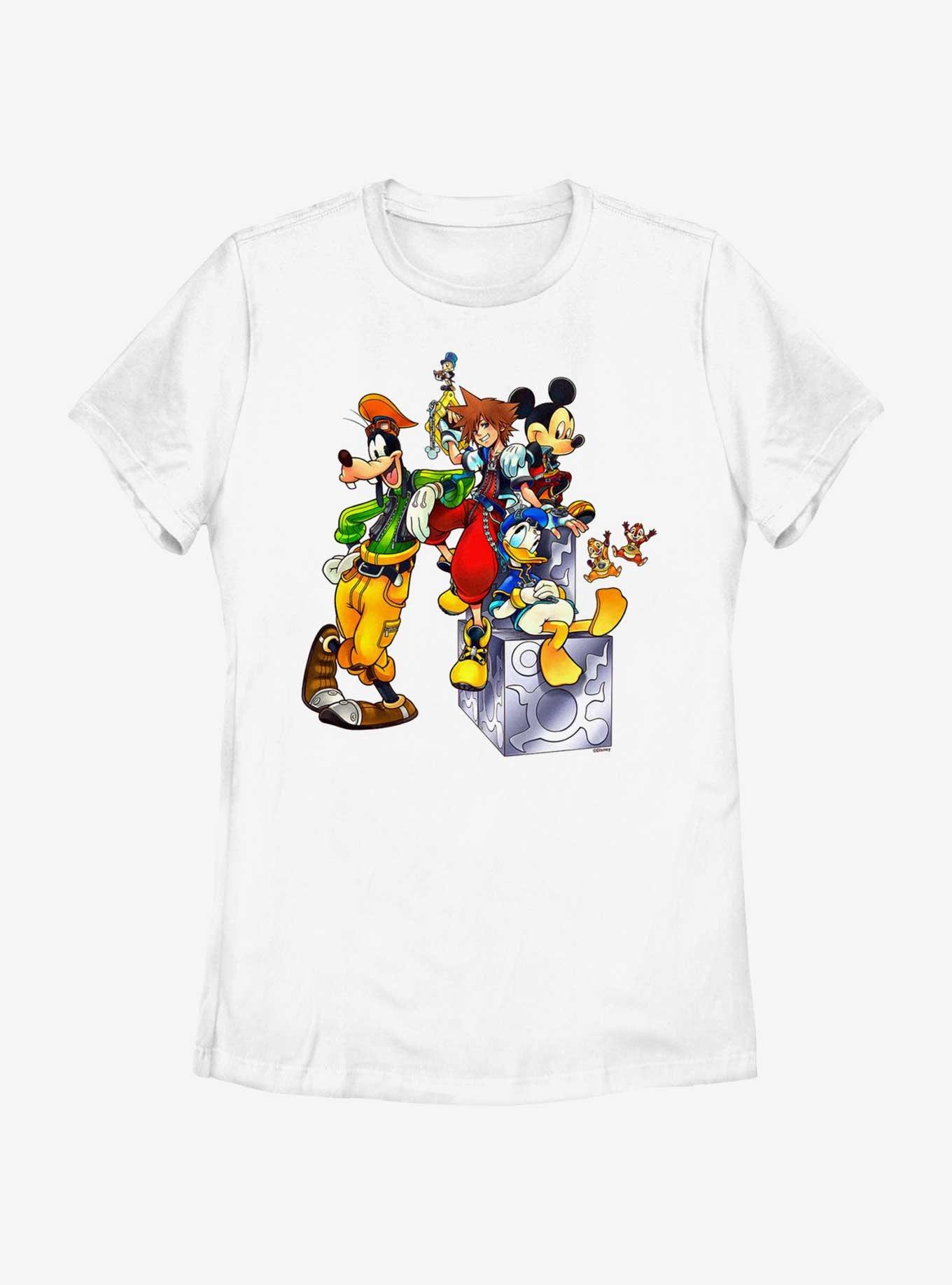 Disney Kingdom Hearts Group Womens T-Shirt