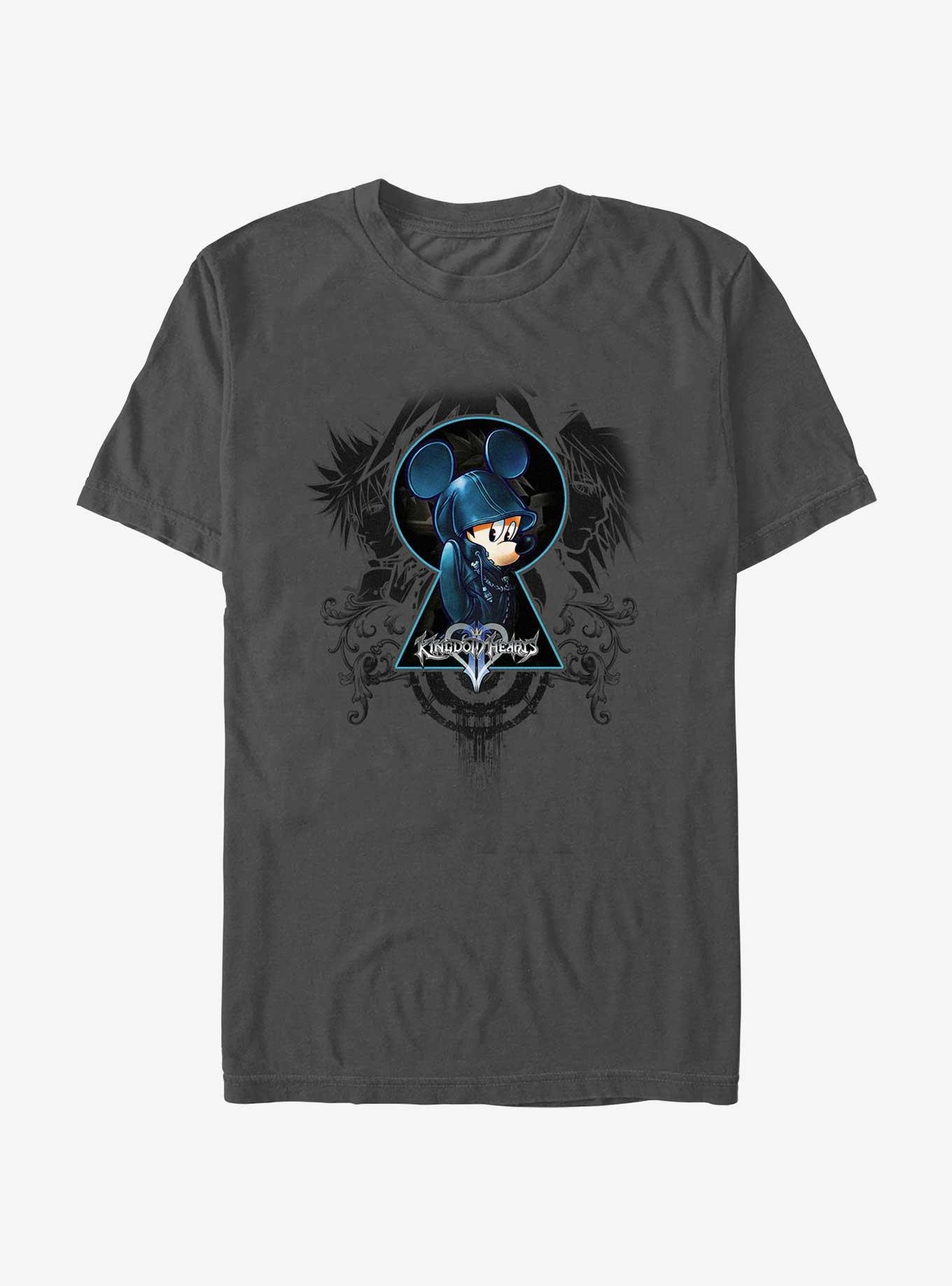 Disney Kingdom Hearts Locks Mickey T-Shirt, CHARCOAL, hi-res