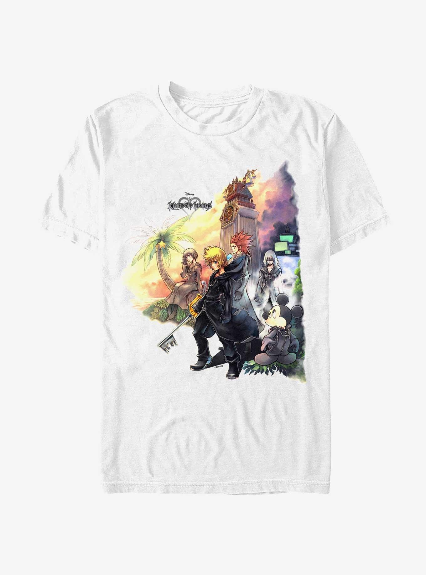 Disney Kingdom Hearts Sunset T-Shirt, WHITE, hi-res