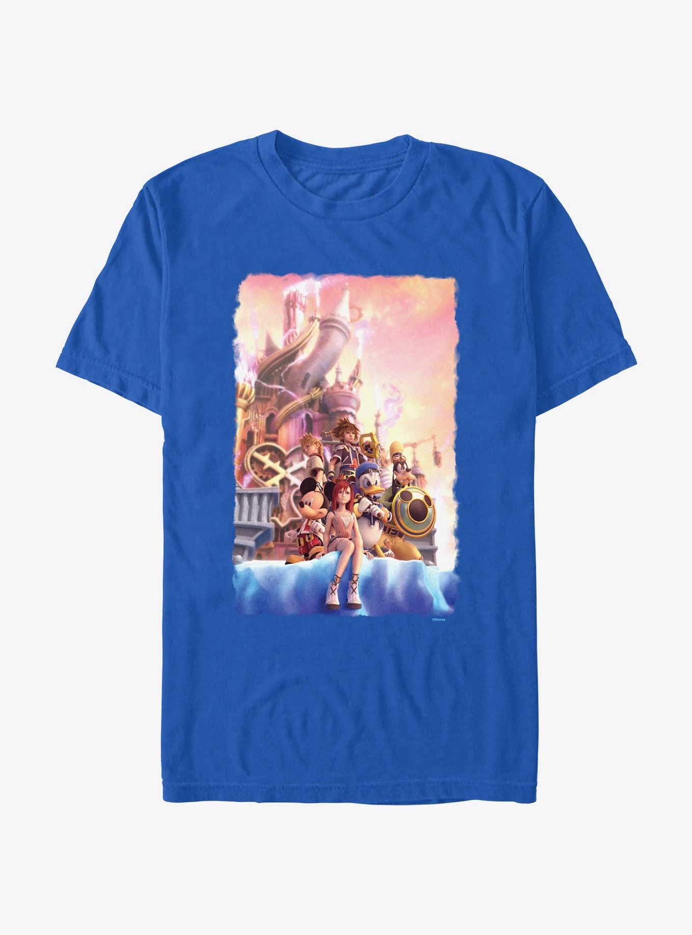 Disney Kingdom Hearts Sunset Castle T-Shirt, ROYAL, hi-res