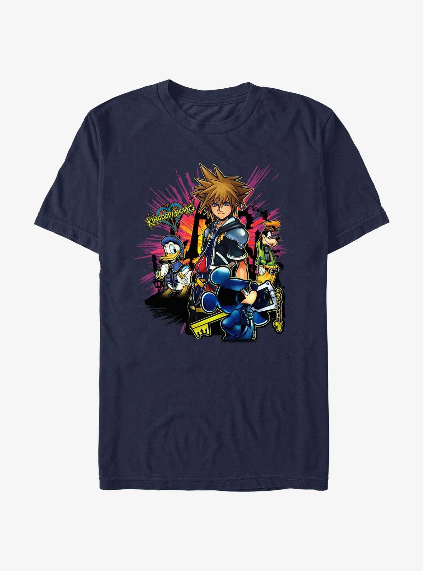 Disney Kingdom Hearts Bright Light T-Shirt, NAVY, hi-res