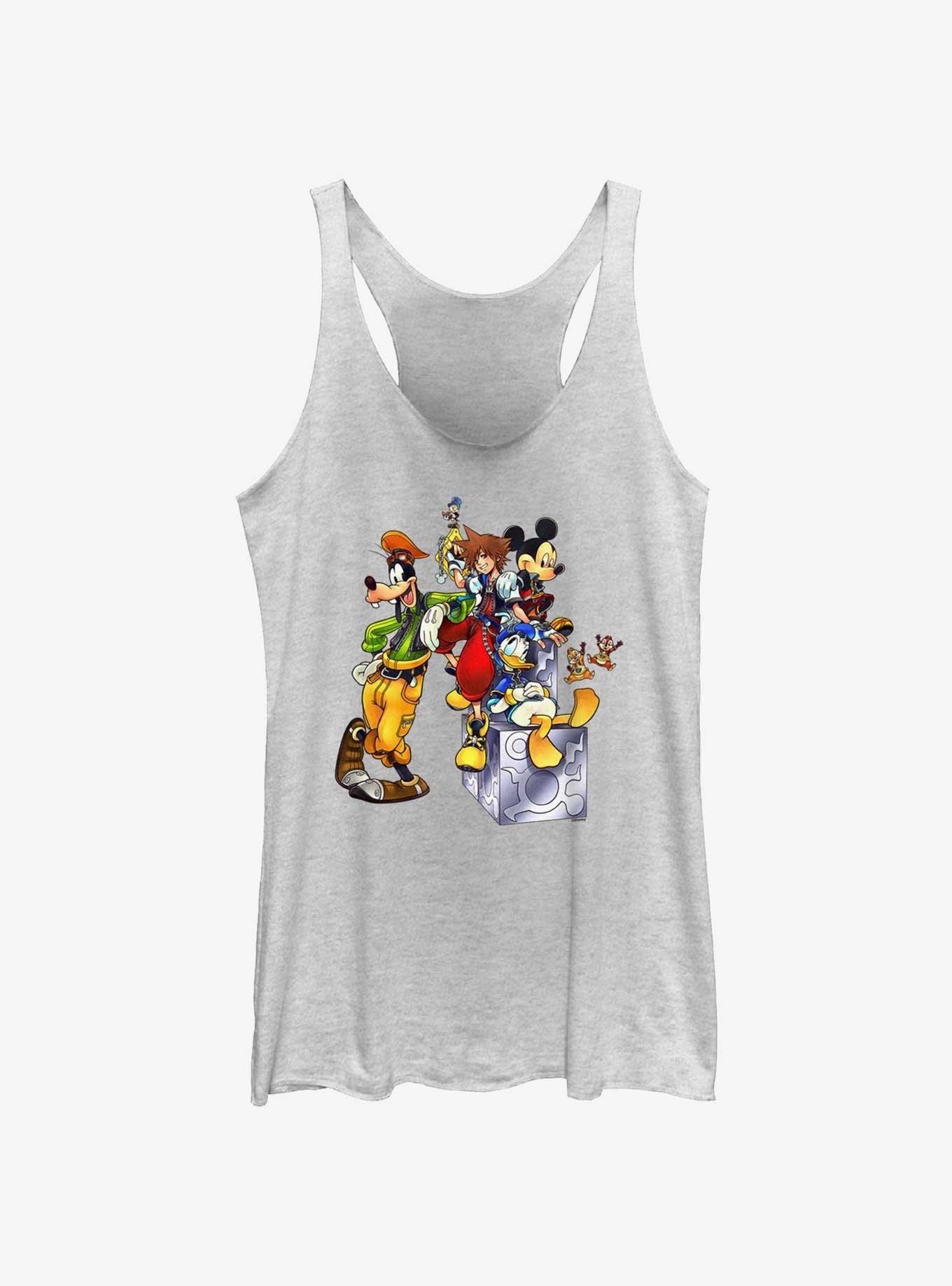 Disney Kingdom Hearts Group Womens Tank Top, , hi-res