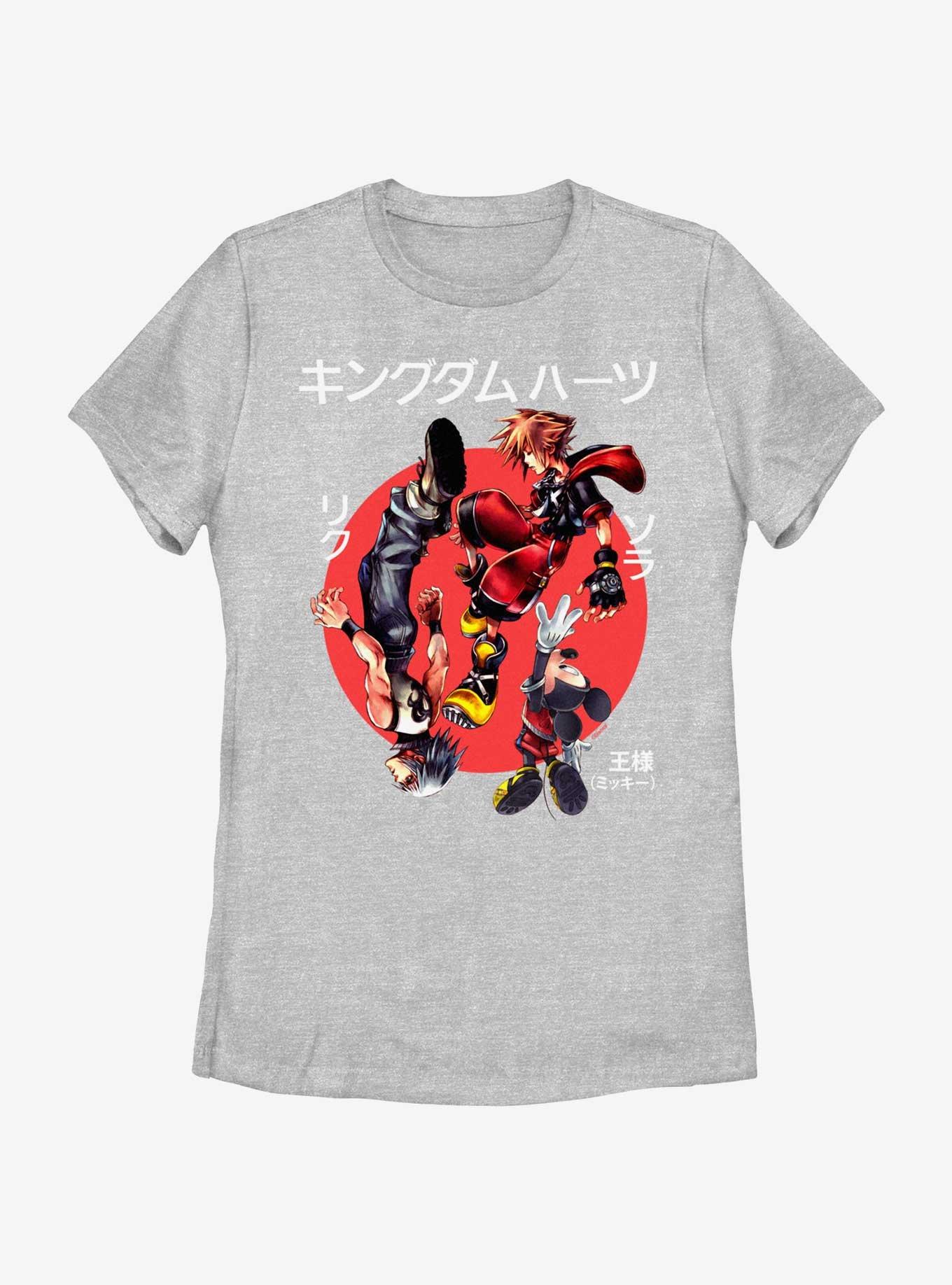 Disney Kingdom Hearts Up And Down Womens T-Shirt, ATH HTR, hi-res