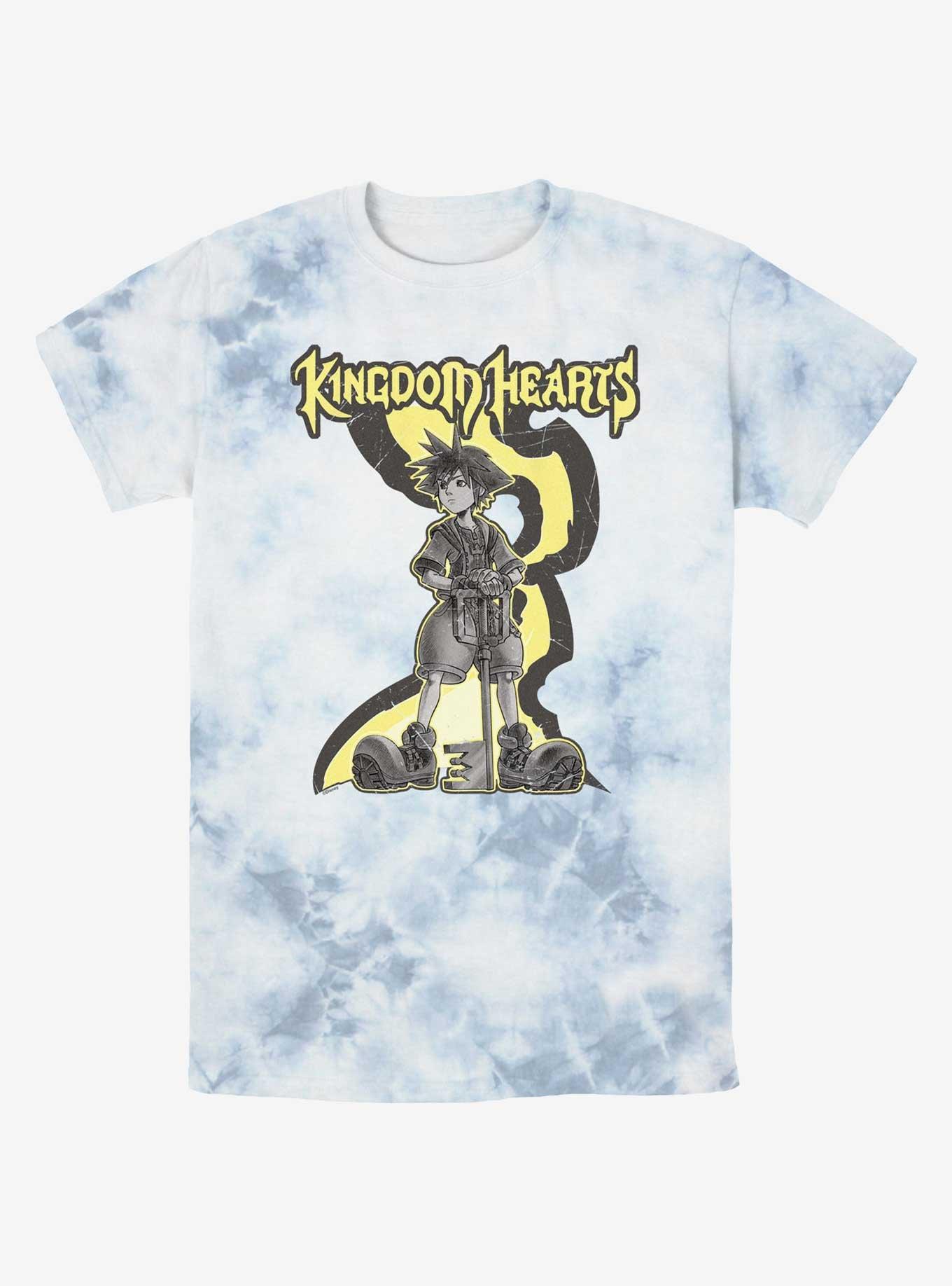 Disney Kingdom Hearts Sora Standing Tie-Dye T-Shirt, WHITEBLUE, hi-res