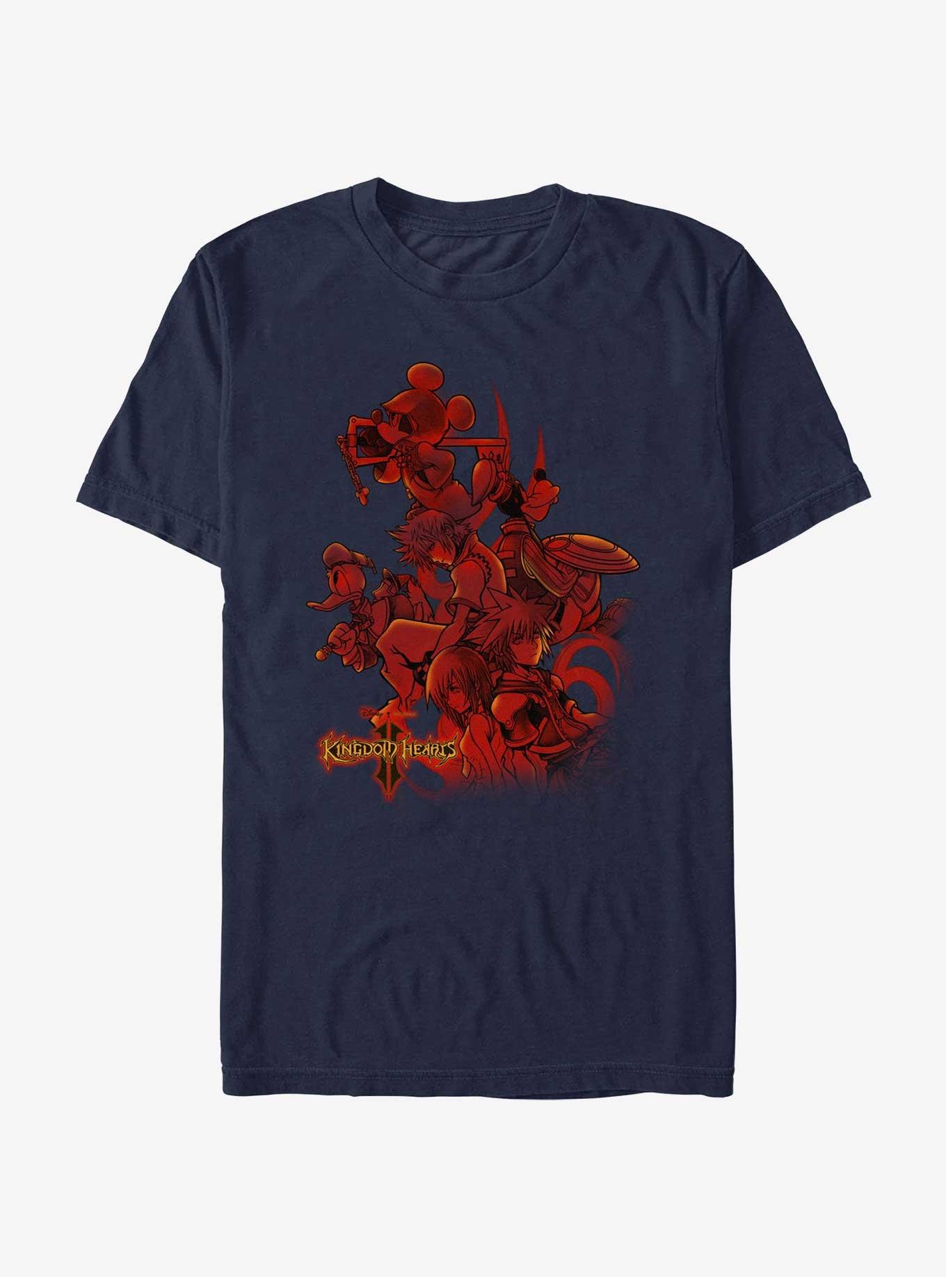 Disney Kingdom Hearts Cover In Red T-Shirt, NAVY, hi-res