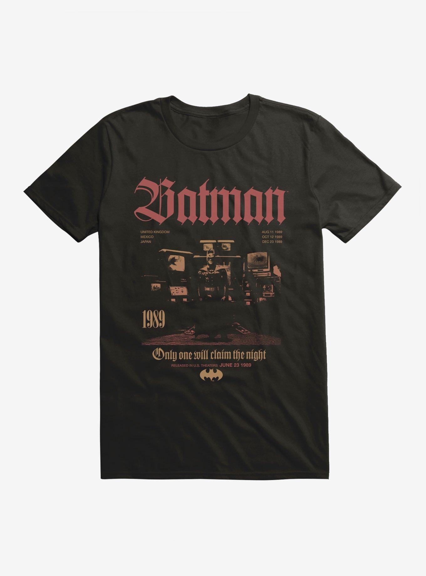 Batman 1989 Only One Claims The Night T-Shirt, , hi-res