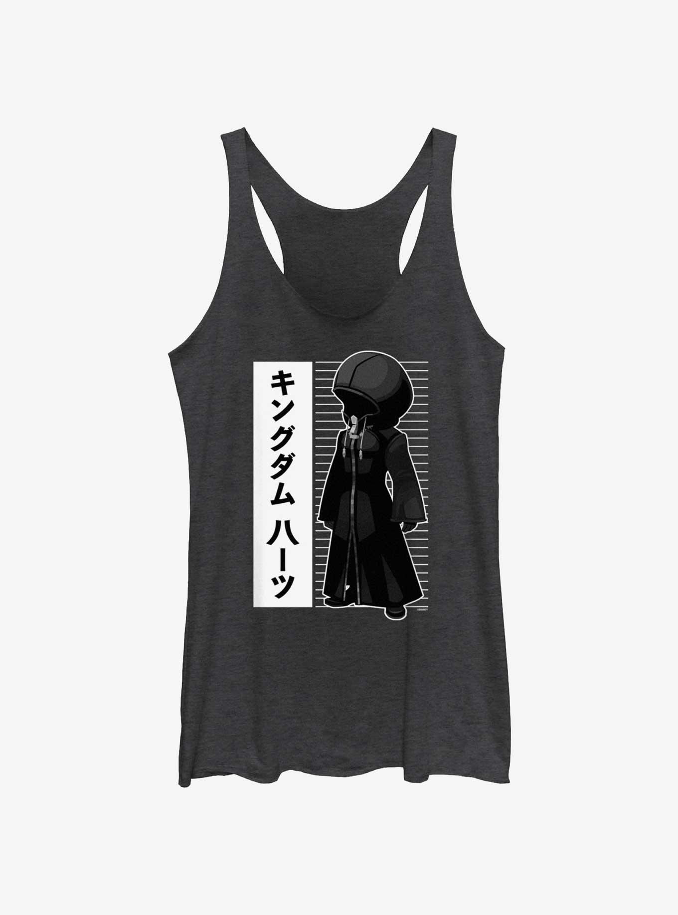 Disney Kingdom Hearts Side Block Womens Tank Top, BLK HTR, hi-res