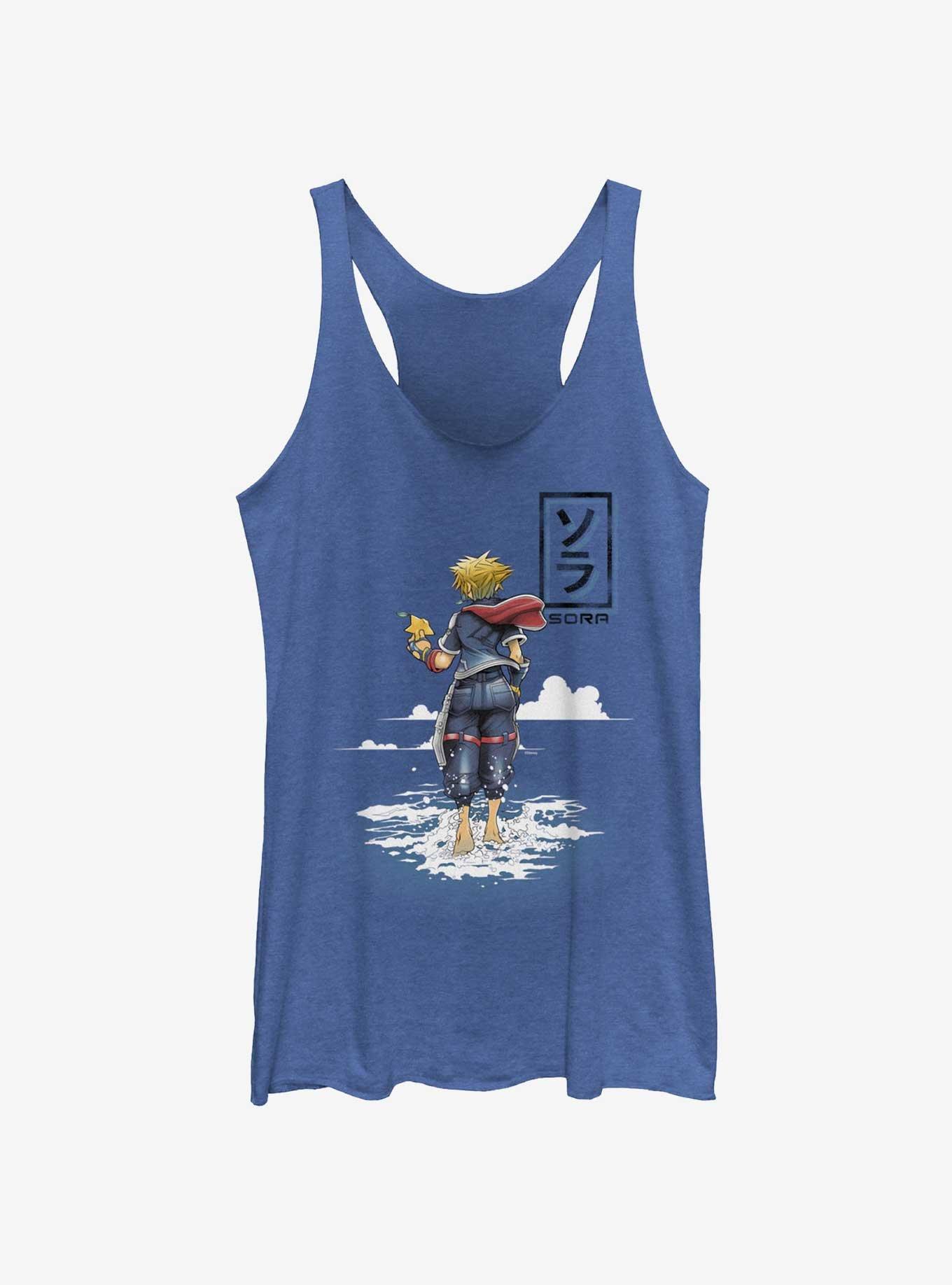 Disney Kingdom Hearts Sora Starfish Womens Tank Top, ROY HTR, hi-res