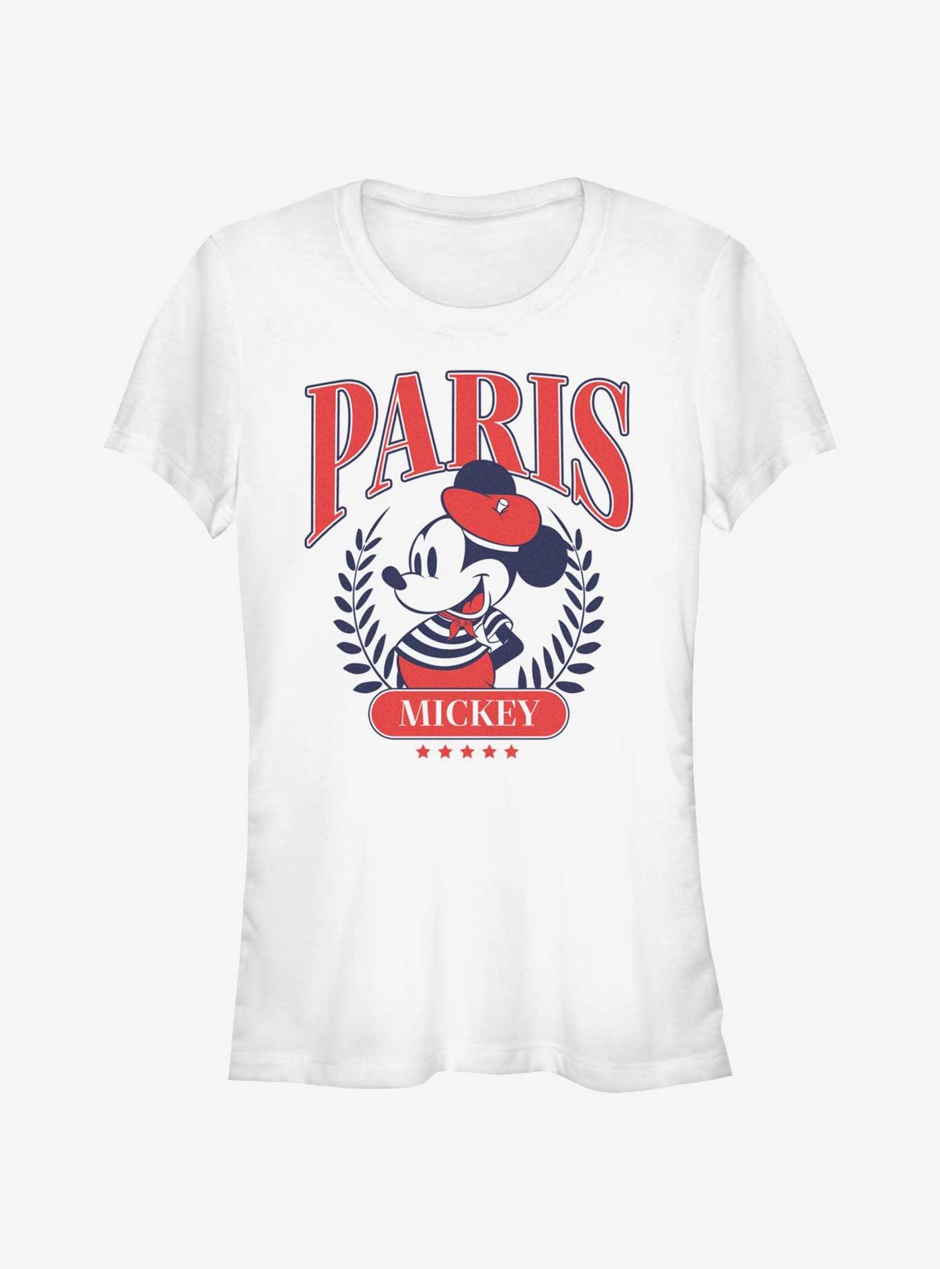 Disney Mickey Mouse Paris Mickey Girls T-Shirt, WHITE, hi-res