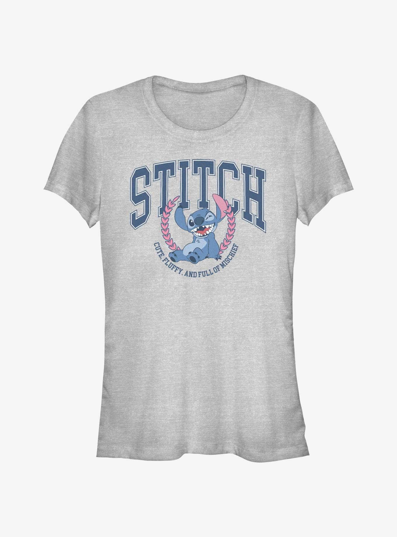 Disney Lilo & Stitch Full Of Mischief Girls T-Shirt, ATH HTR, hi-res