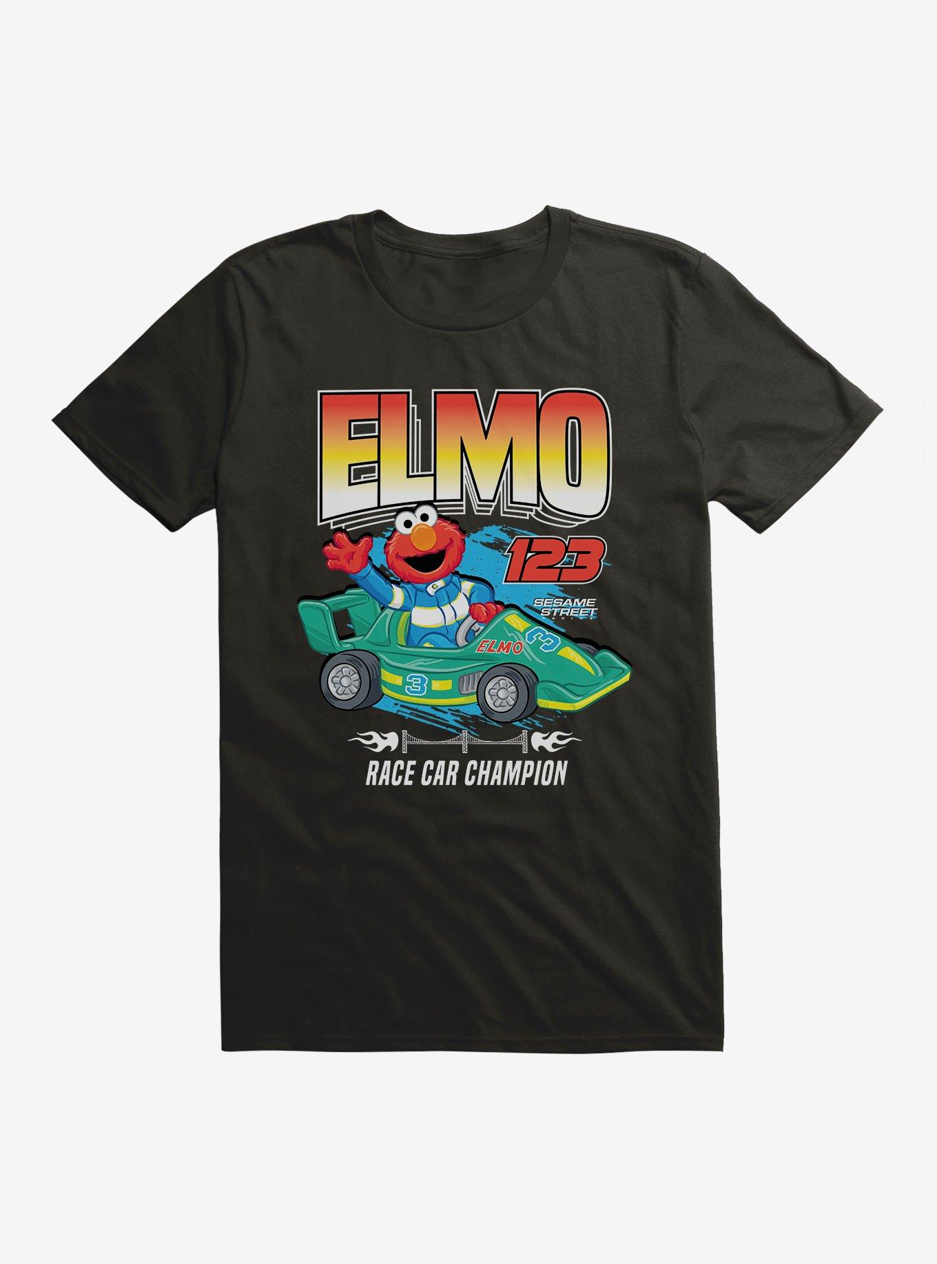 Sesame Street Elmo Race Car Champion T-Shirt