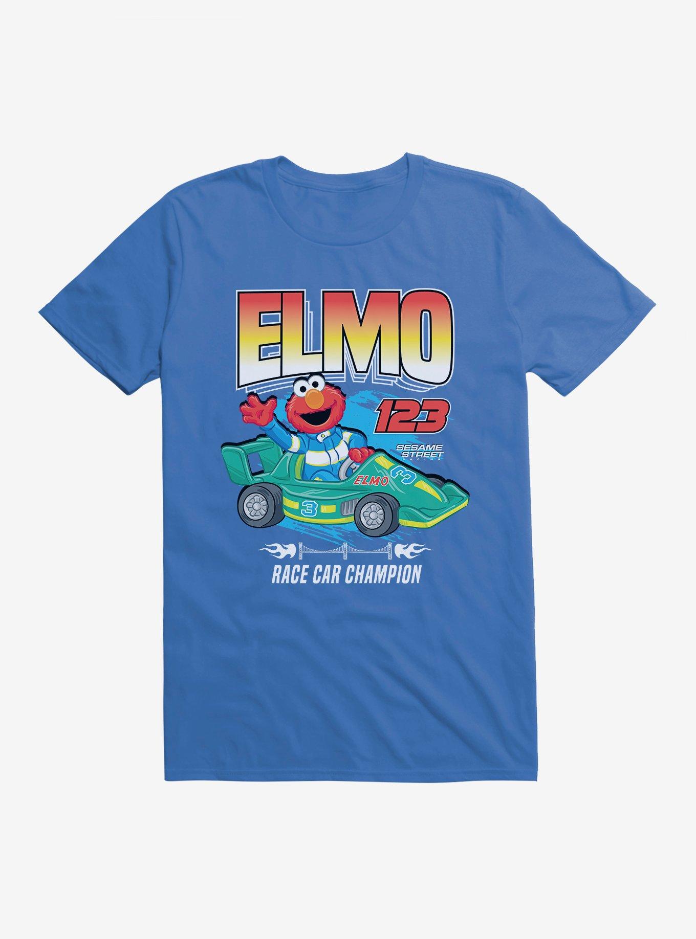 Sesame Street Elmo Race Car Champion T-Shirt, , hi-res