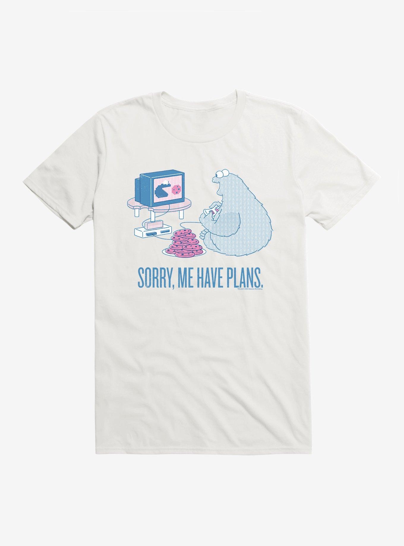 Sesame Street Cookie Monster Sorry Me Have Plans T-Shirt