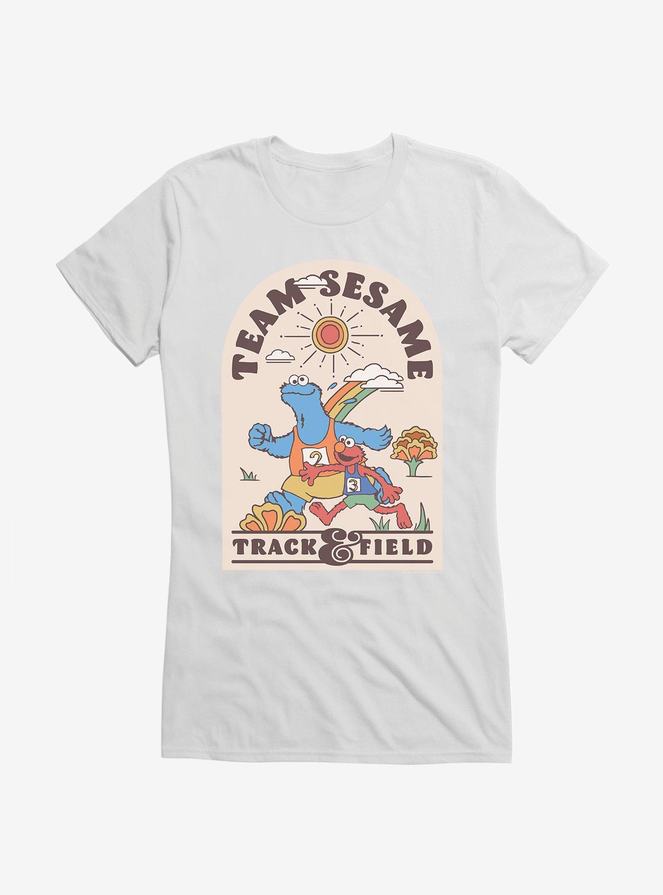 Sesame Street Cookie Monster & Elmo Team Sesame Track & Field Girls T-Shirt, , hi-res