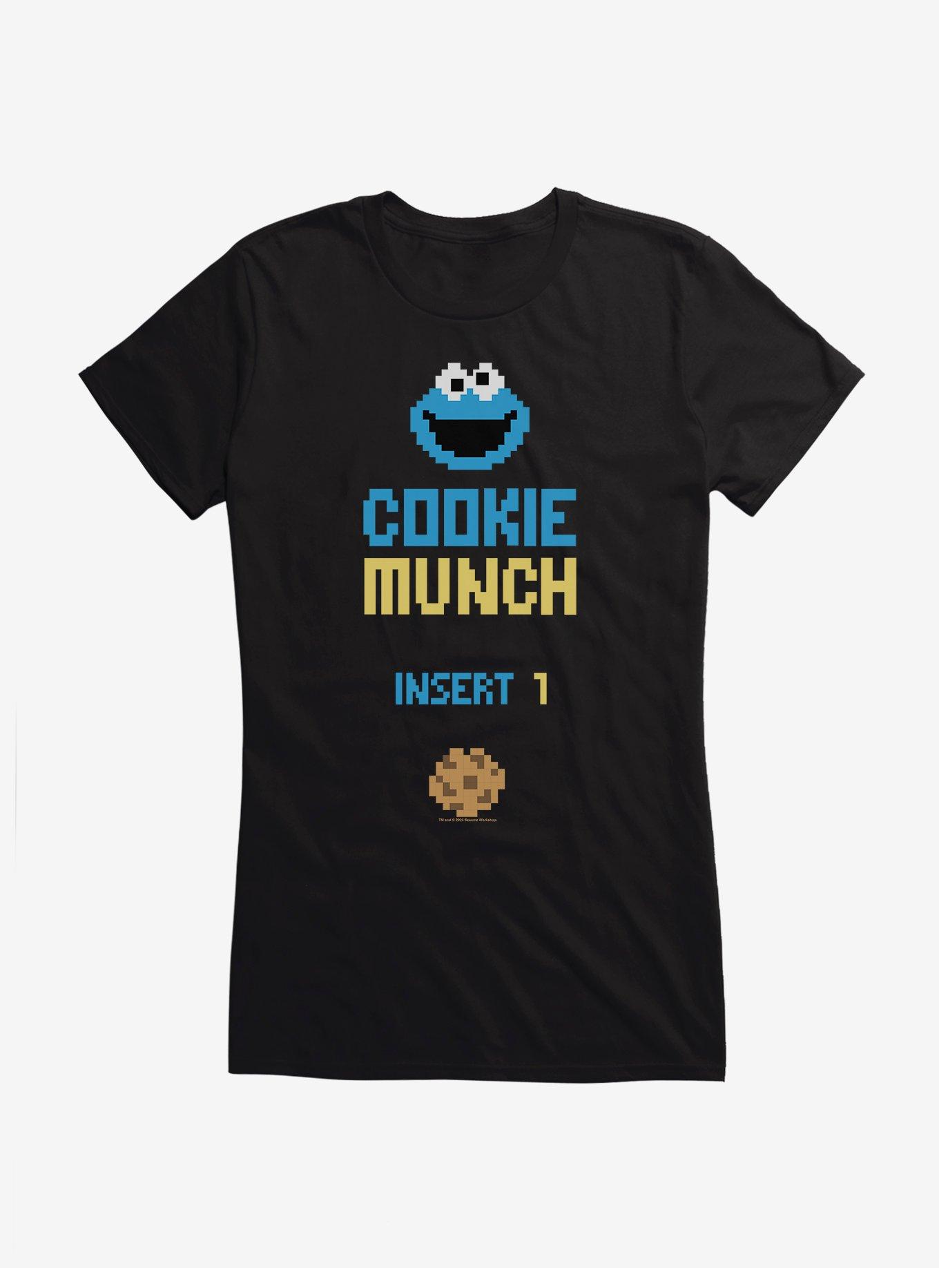Sesame Street Cookie Monster Munch Girls T-Shirt, BLACK, hi-res