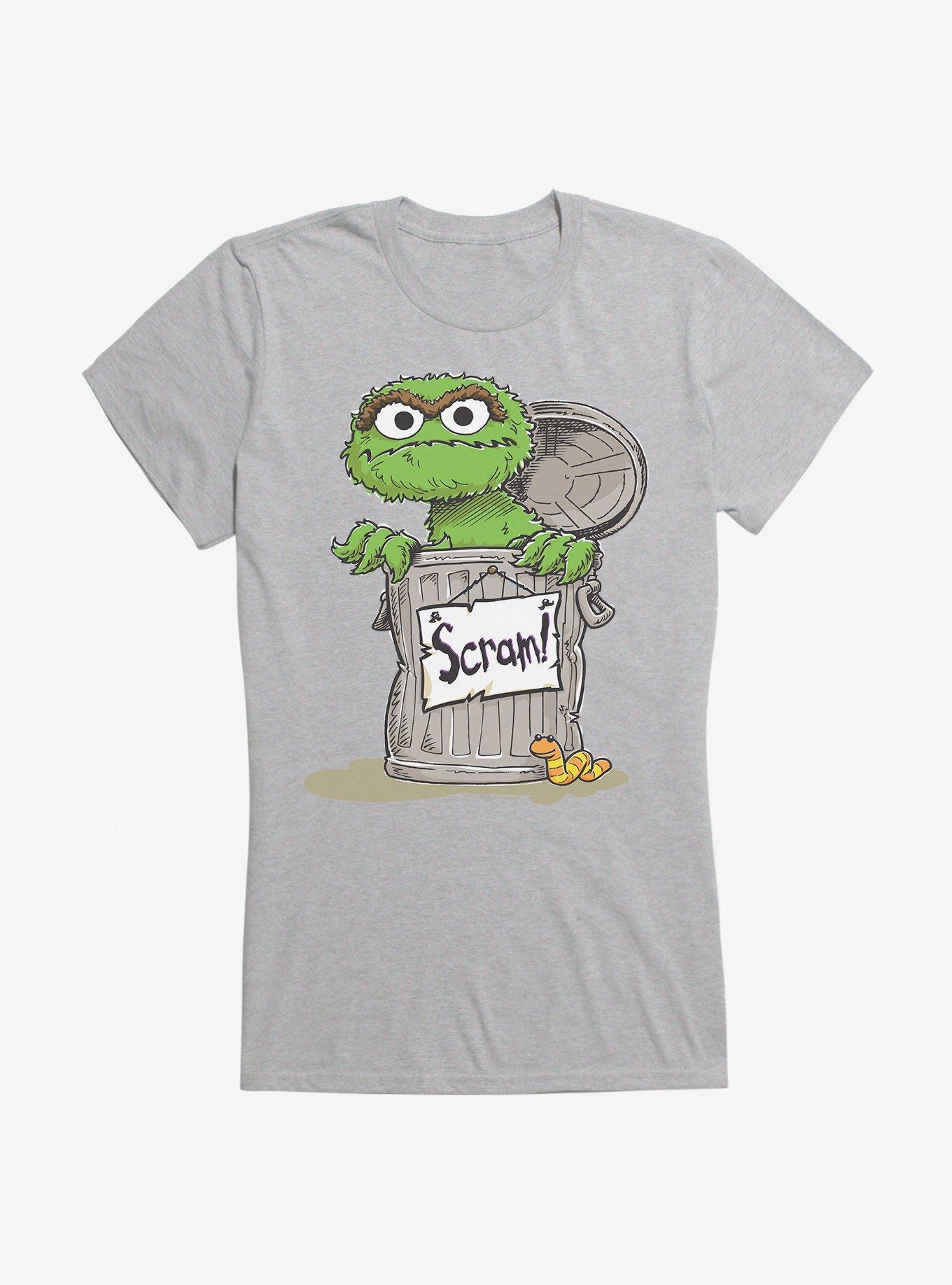 Sesame Street Oscar The Grouch Scram Girls T-Shirt, , hi-res