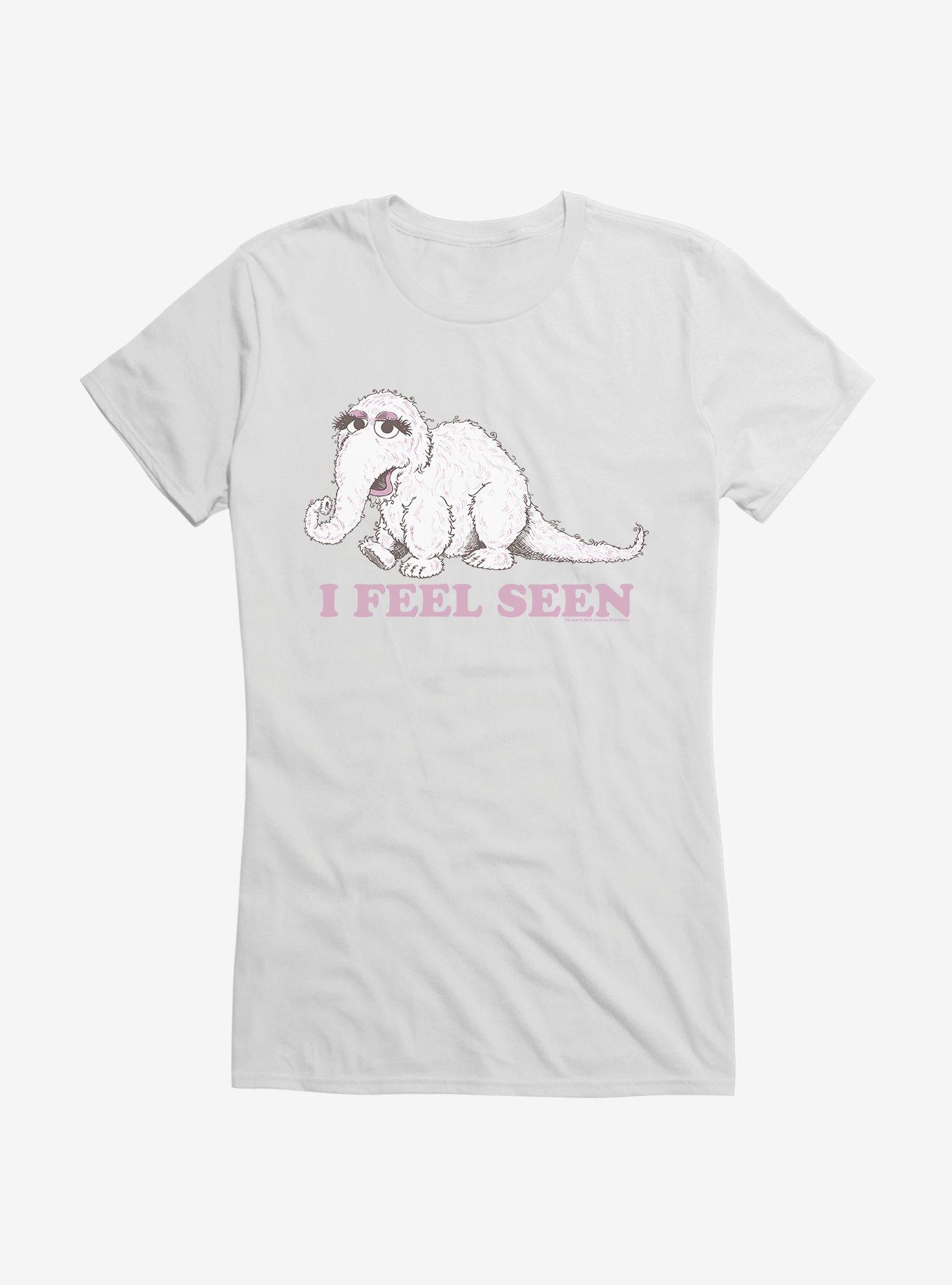 Sesame Street Mr. Snuffleupagus I Feel Seen Girls T-Shirt, WHITE, hi-res