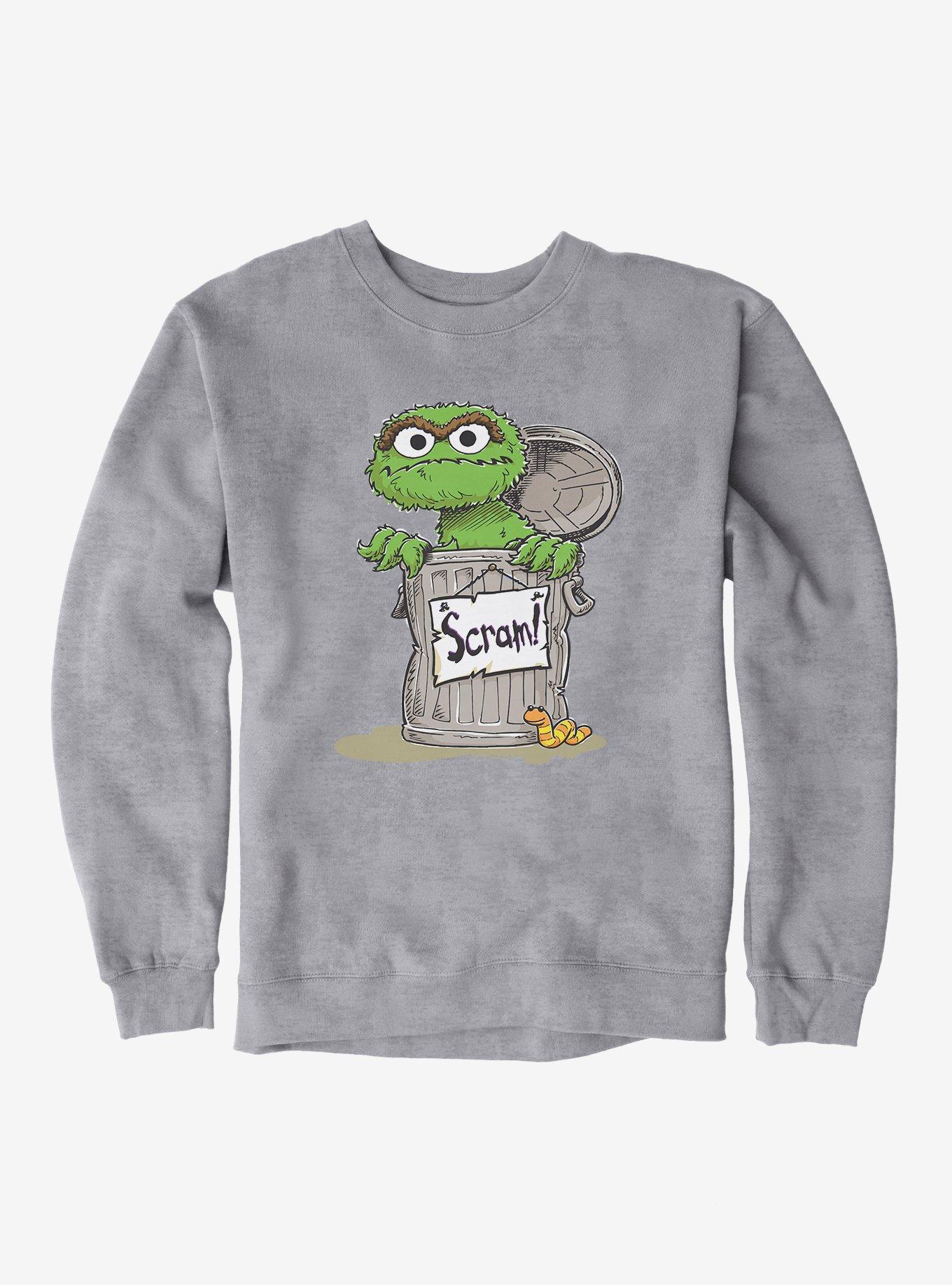 Sesame Street Oscar The Grouch Scram Sweatshirt, , hi-res