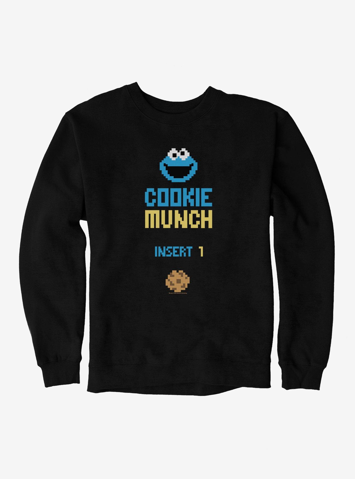 Sesame Street Cookie Monster Munch Sweatshirt, BLACK, hi-res