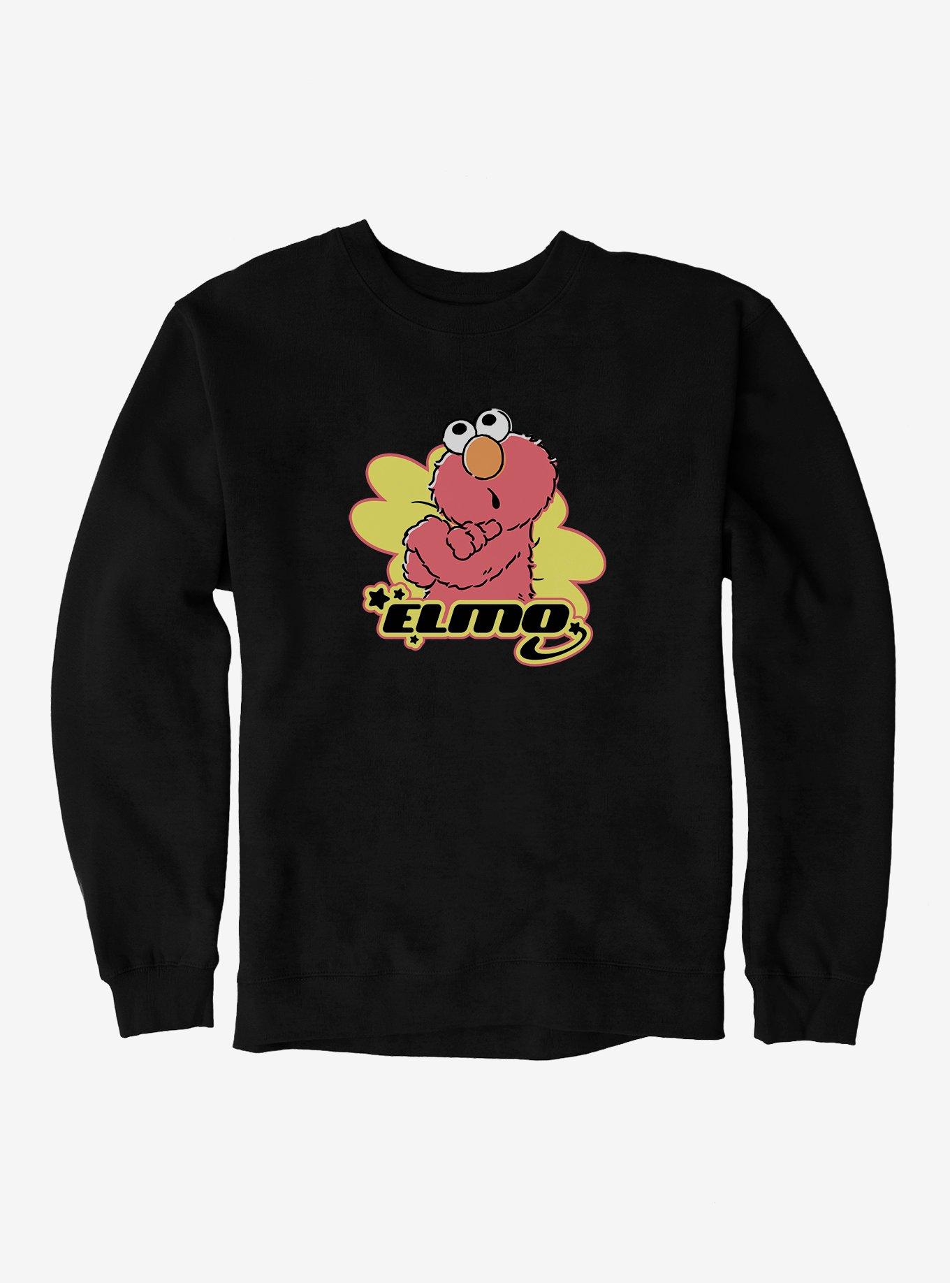 Sesame Street Elmo Thinking Action Sweatshirt, BLACK, hi-res