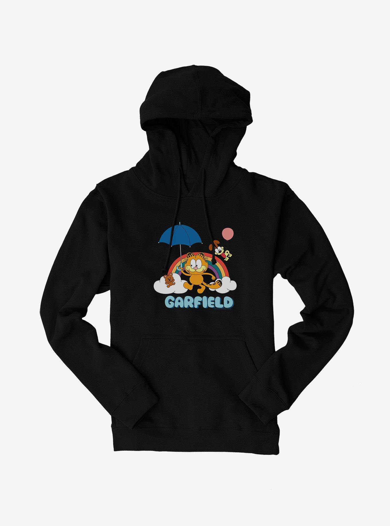 Garfield Rainbow Sky Hoodie, BLACK, hi-res