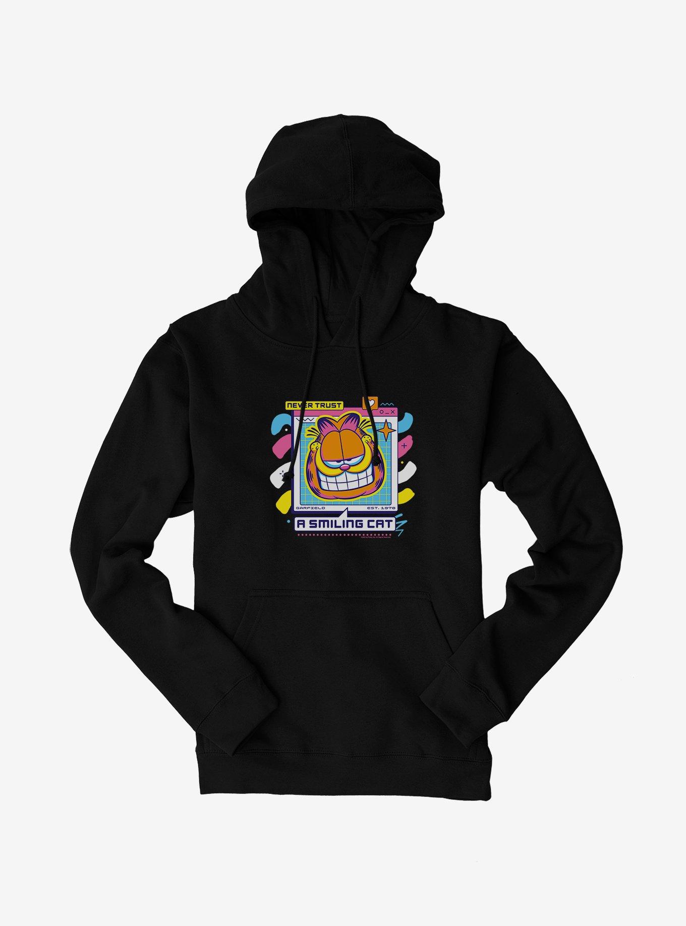 Garfield Never Trust A Smiling Cat Hoodie